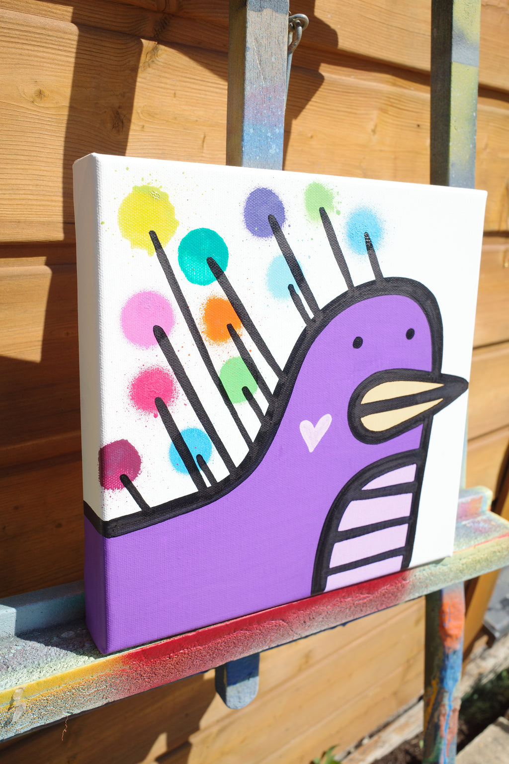 Jelly Bean Peacock - Original painting