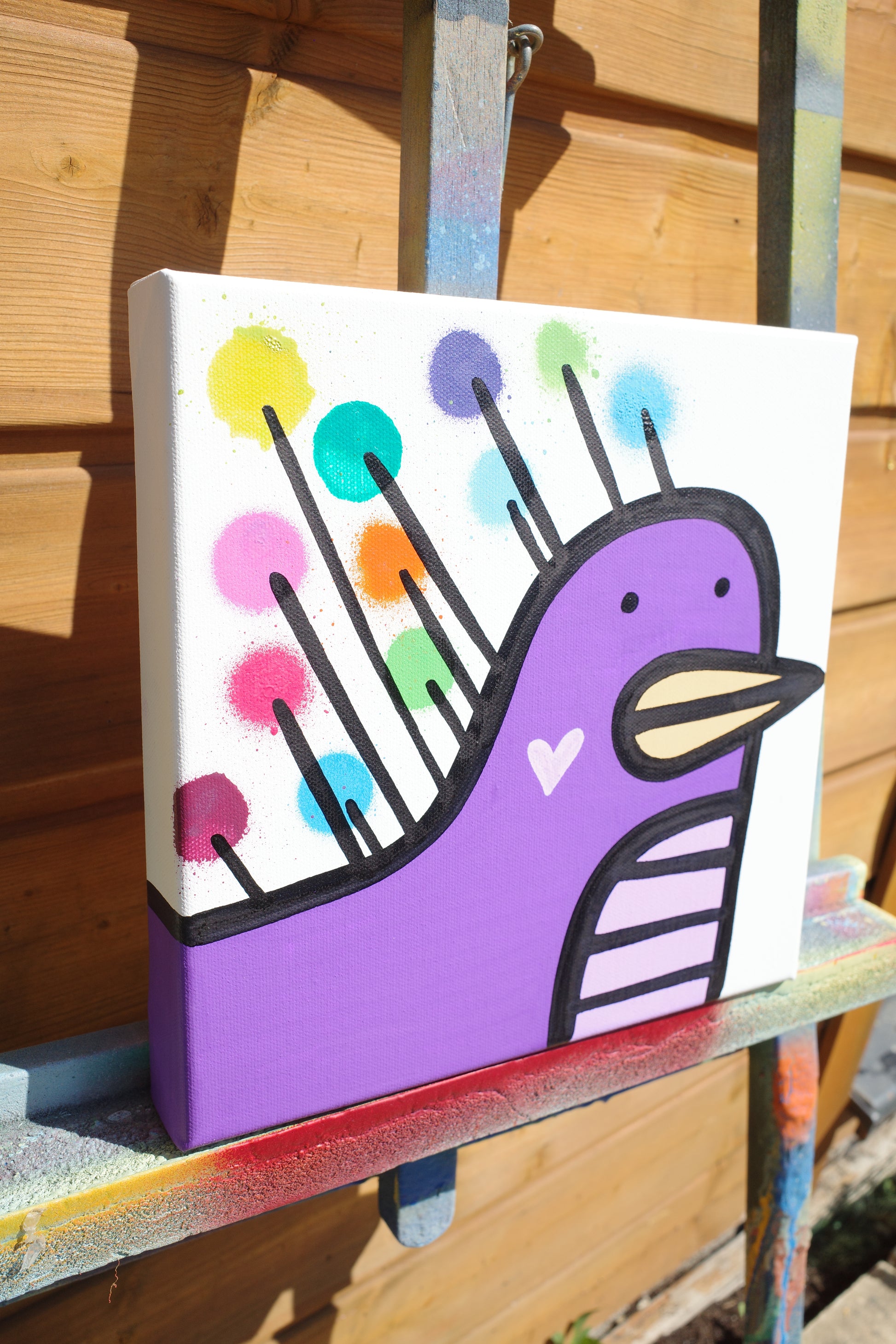 Jelly Bean Peacock - Original painting