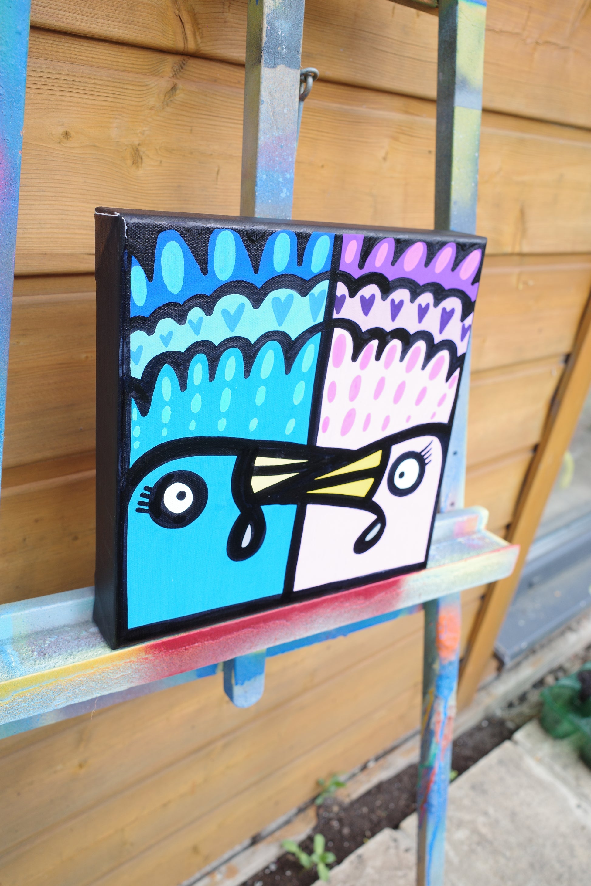 Peacock Love - Original painting
