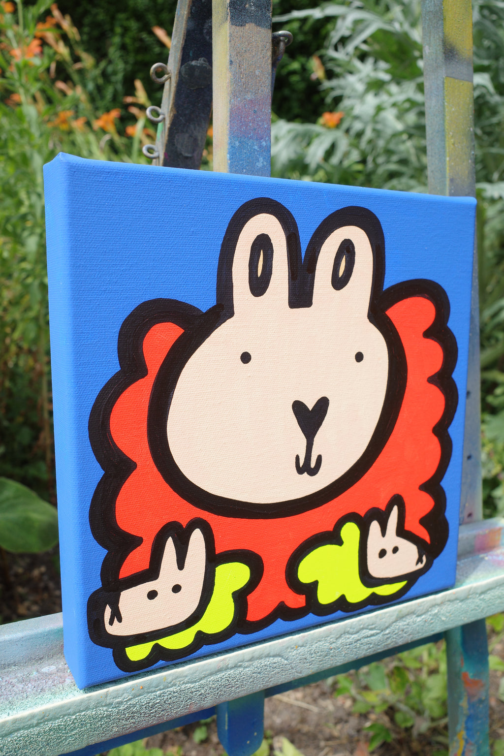 Mum & Young - Sheep - Original painting