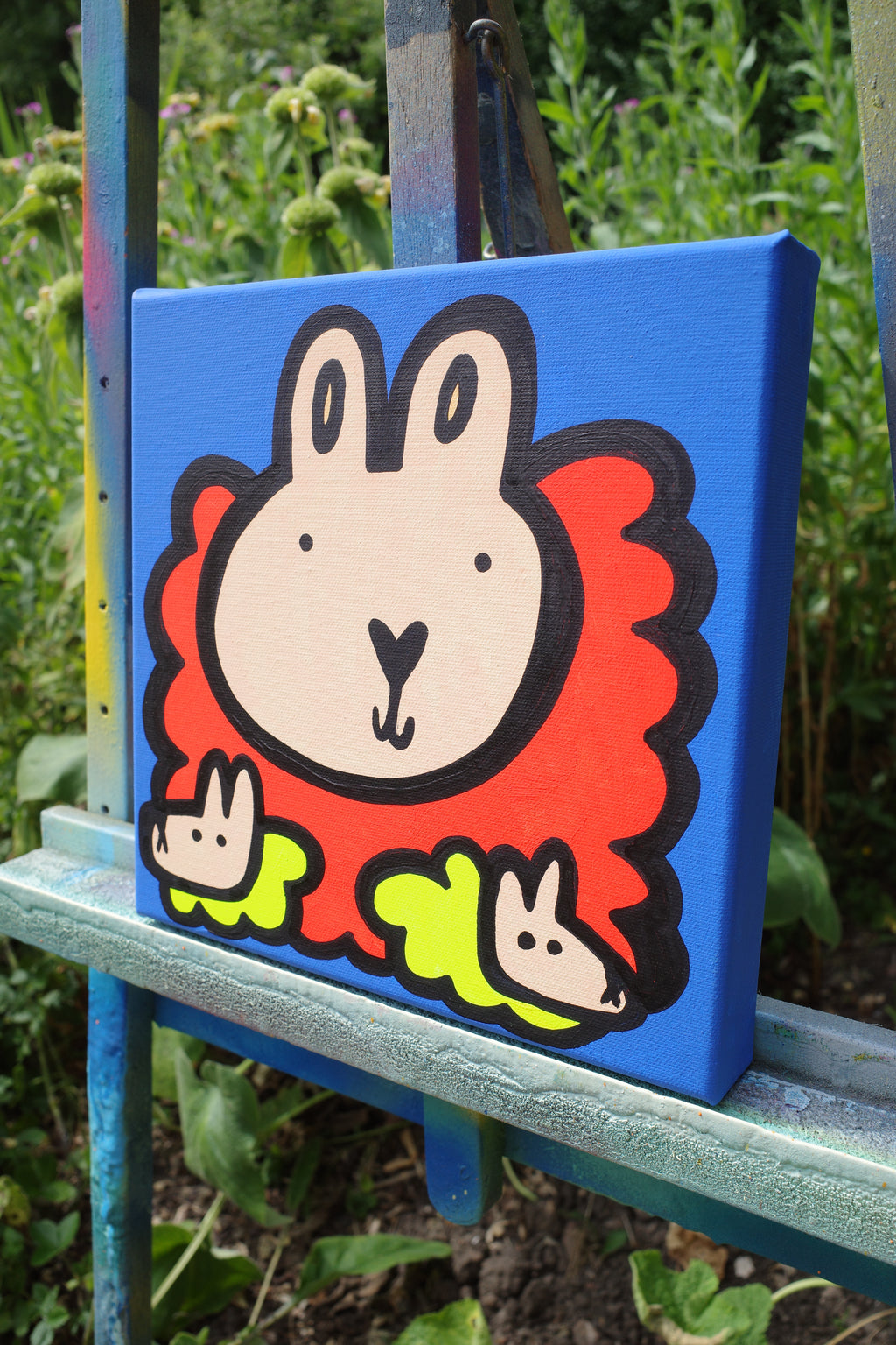 Mum & Young - Sheep - Original painting
