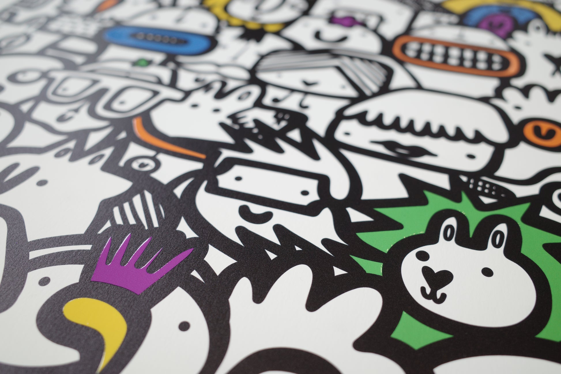 Paint The Town- Textured Giclee Print