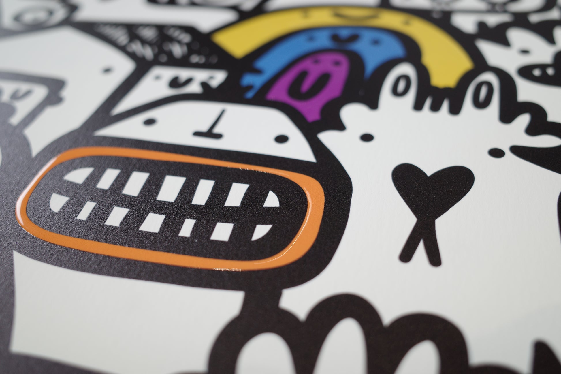 Paint The Town- Textured Giclee Print