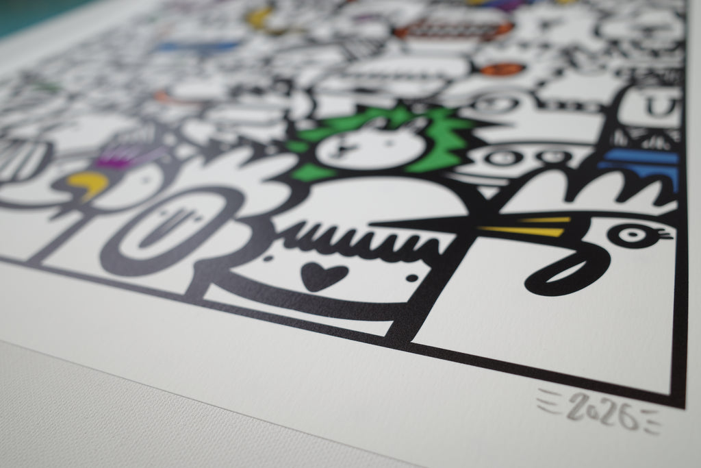 Paint The Town- Textured Giclee Print