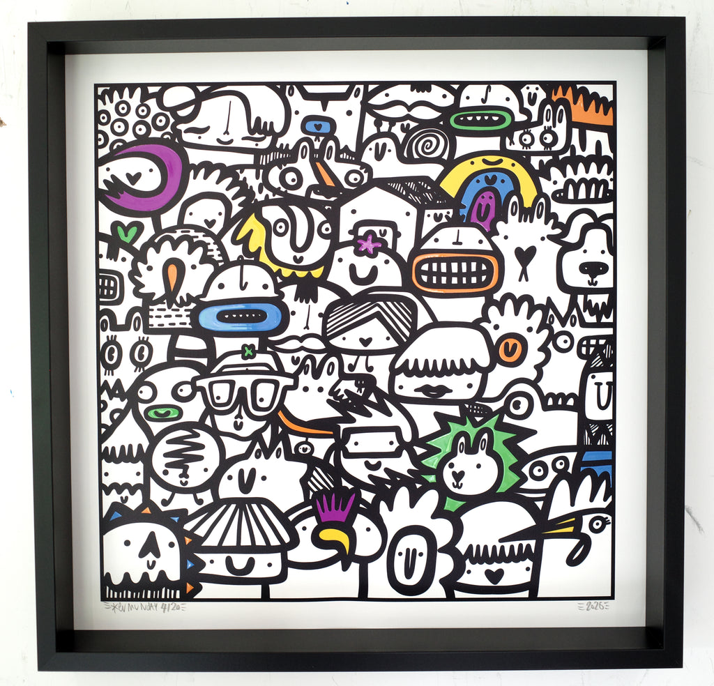 Paint The Town- Textured Giclee Print