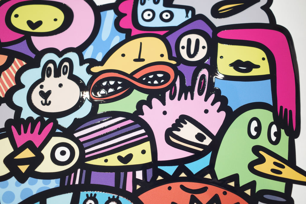 My Bubble- Textured Giclee Print