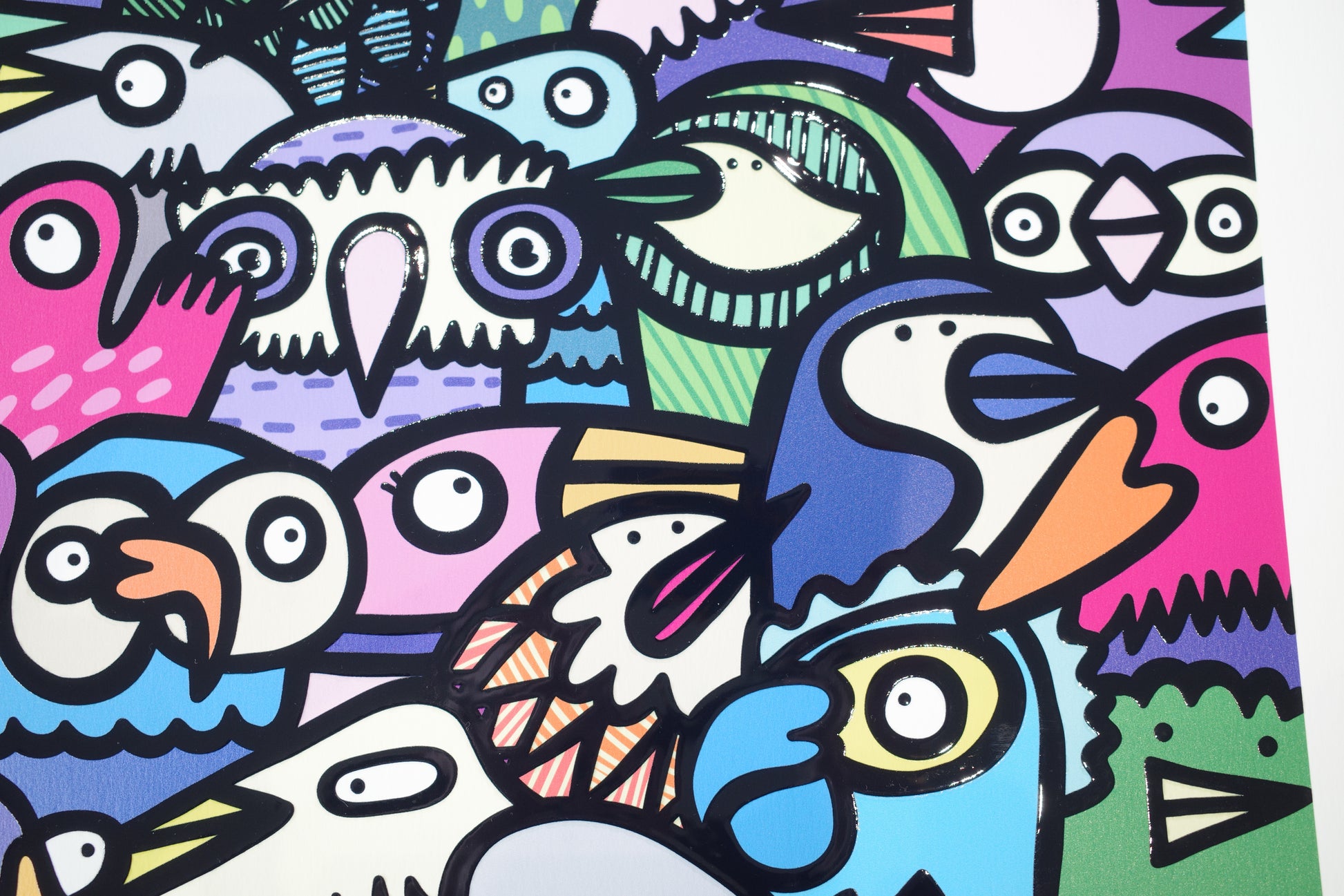 All The Birds - Textured Giclee Print