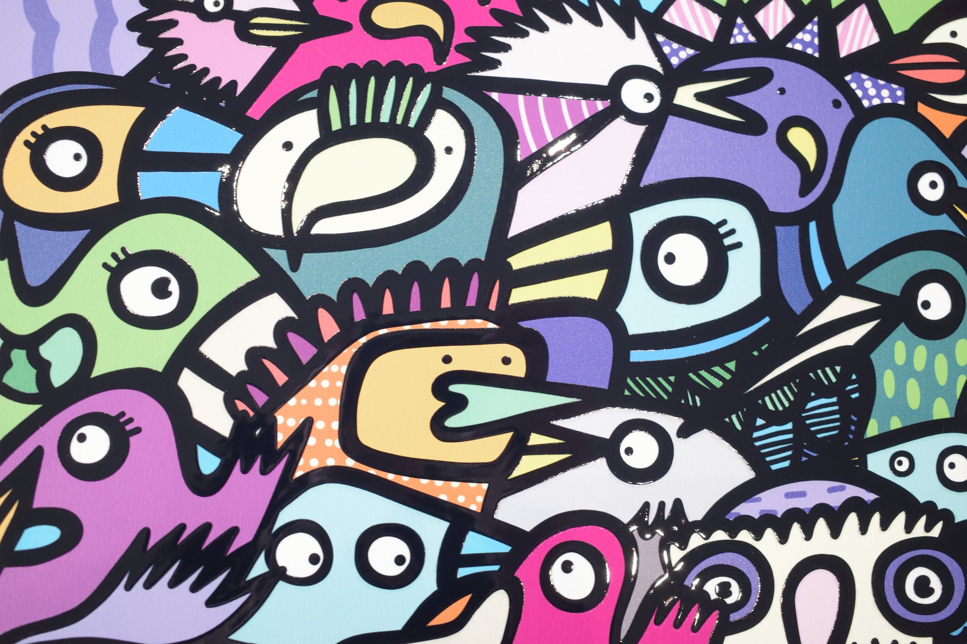 All The Birds - Textured Giclee Print