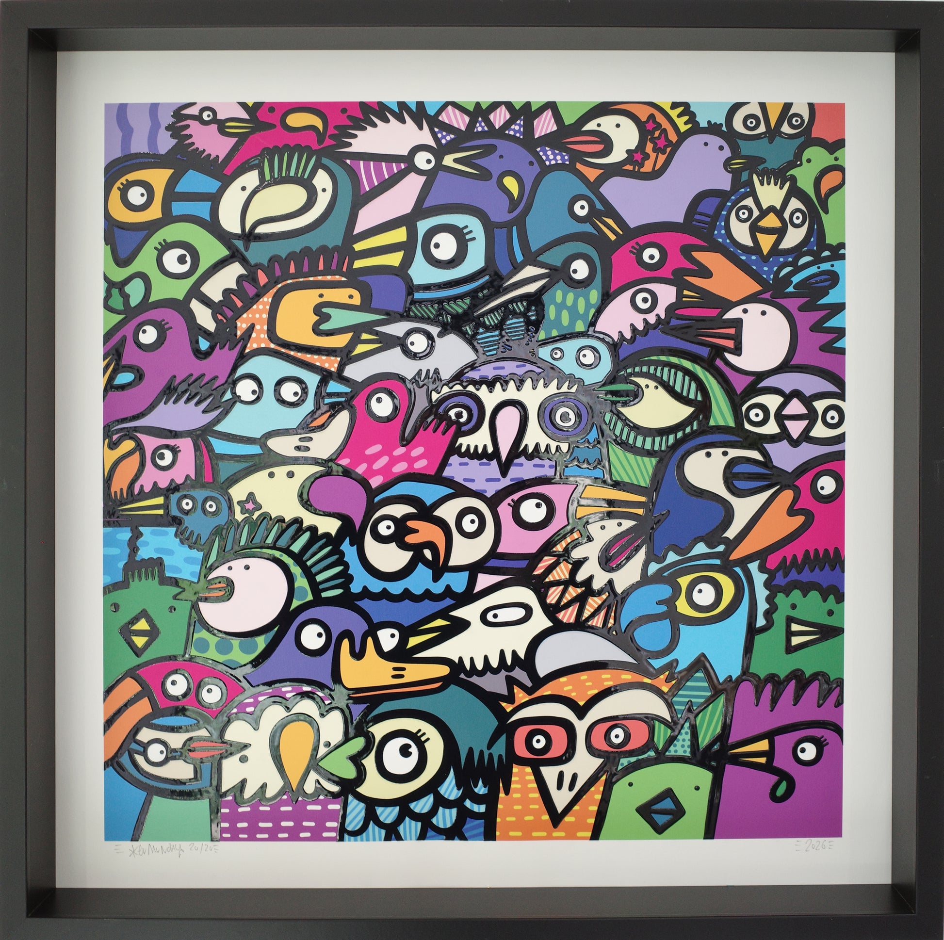 All The Birds - Textured Giclee Print