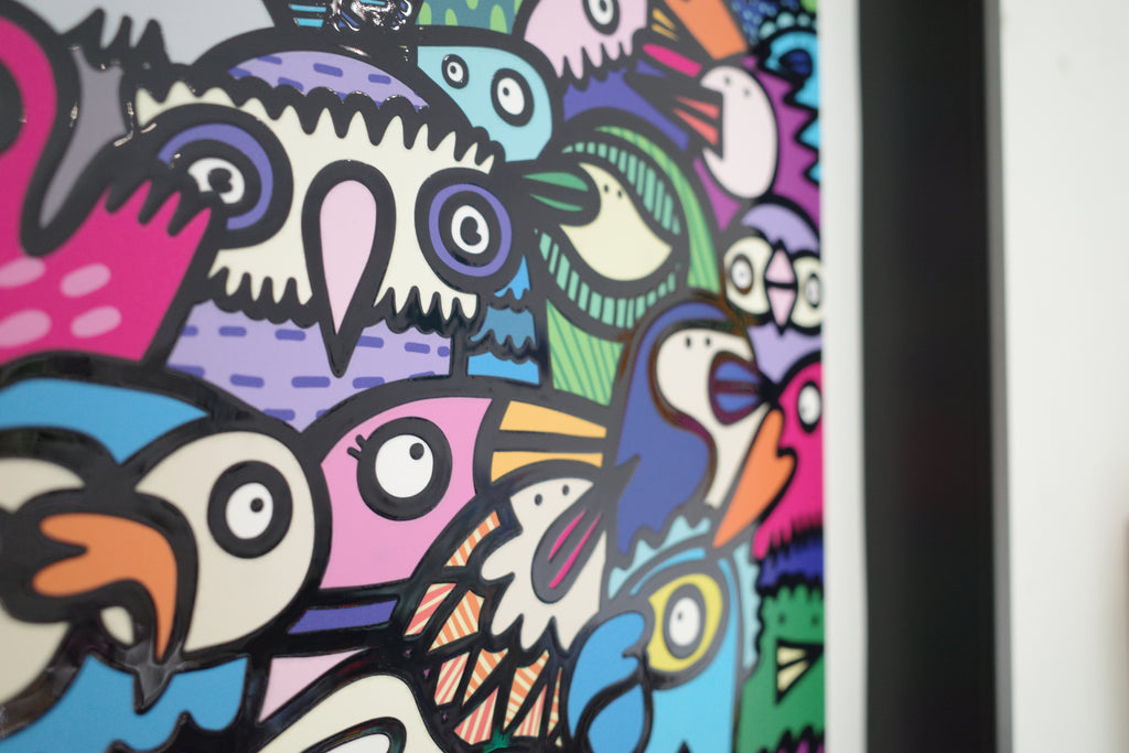 All The Birds - Textured Giclee Print