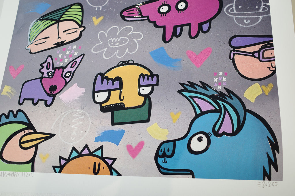 Colour Storm - Textured Giclee Print