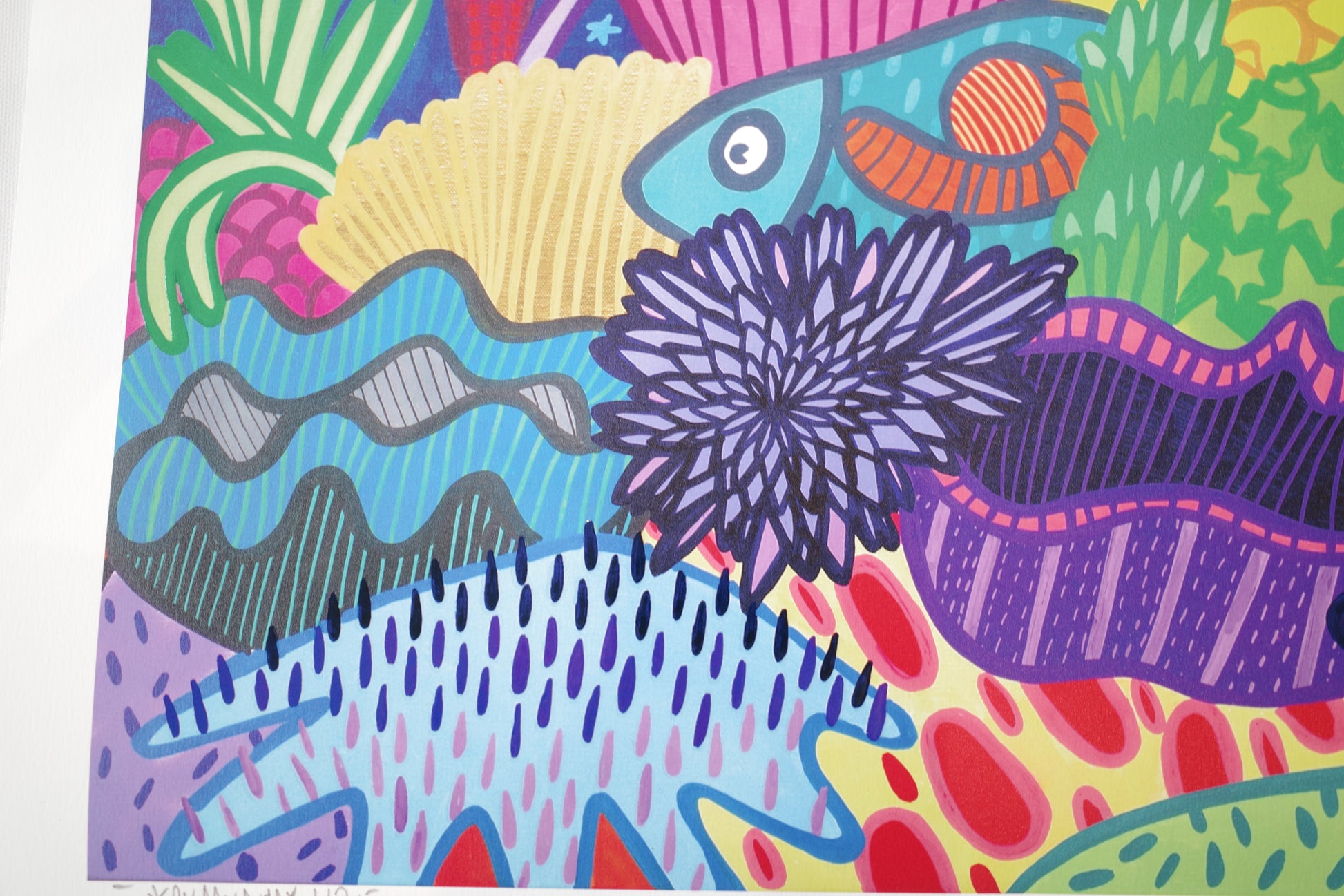 Starlit Reef - Textured Giclee Print