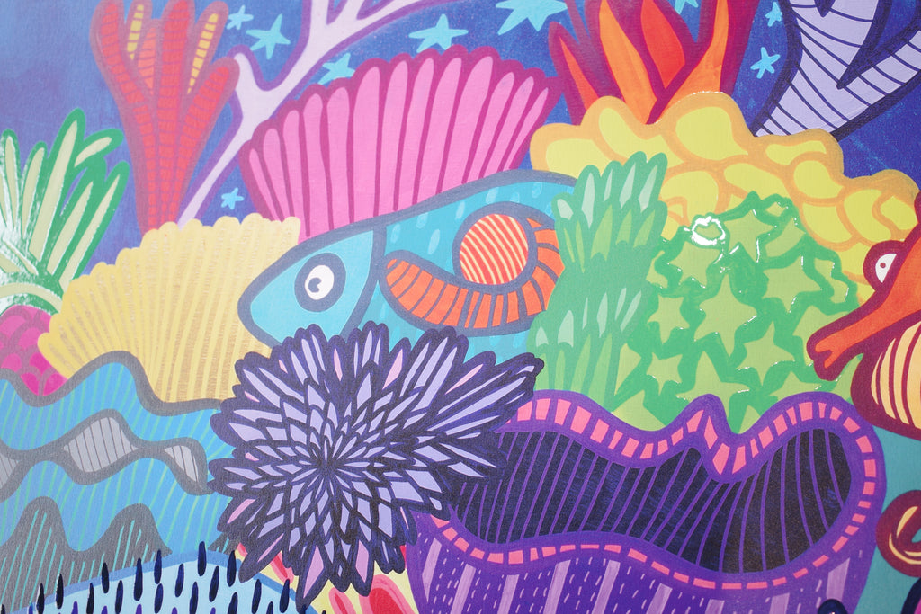 Starlit Reef - Textured Giclee Print