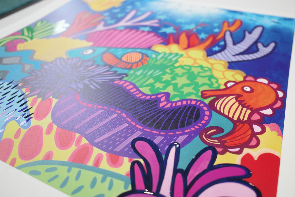 Starlit Reef - Textured Giclee Print