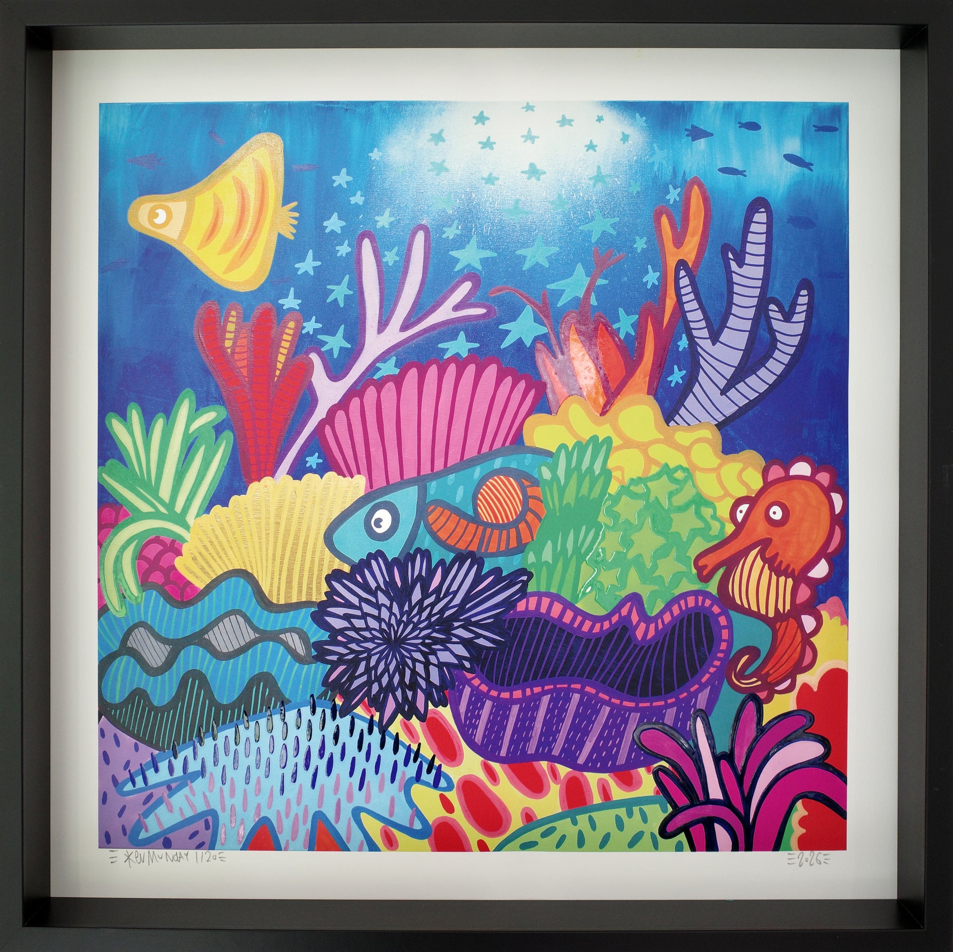 Starlit Reef - Textured Giclee Print
