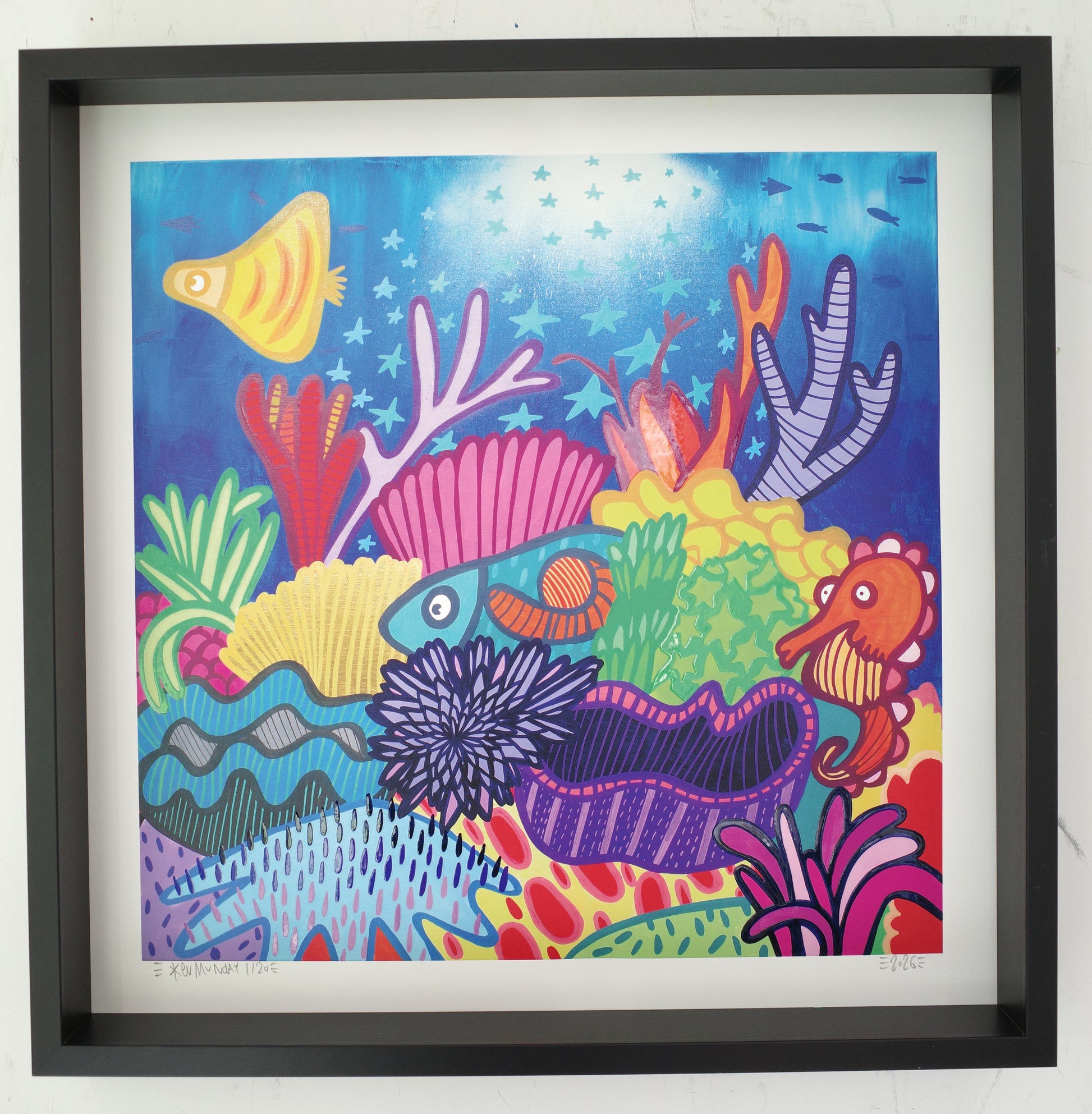 Starlit Reef - Textured Giclee Print