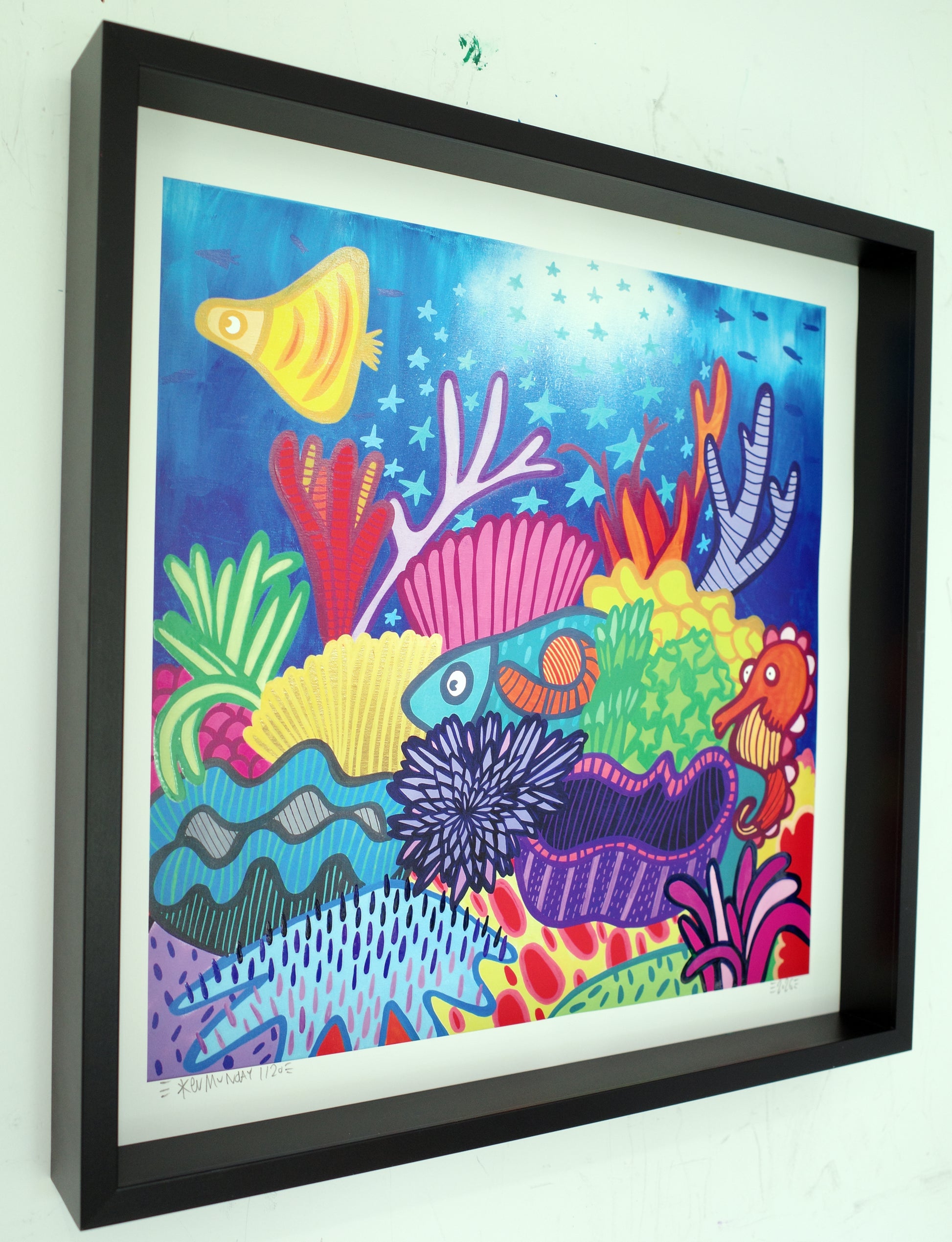 Starlit Reef - Textured Giclee Print