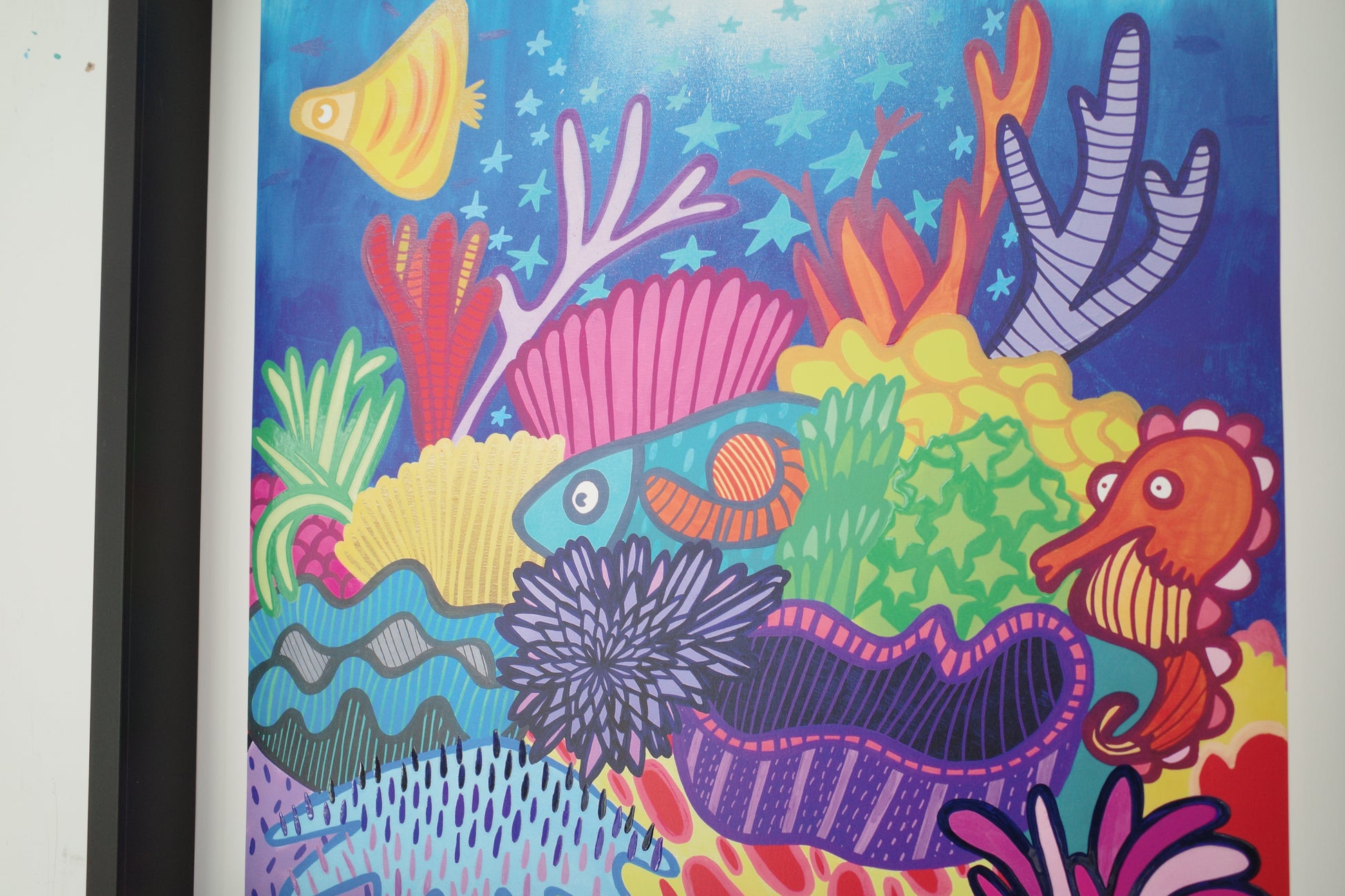 Starlit Reef - Textured Giclee Print