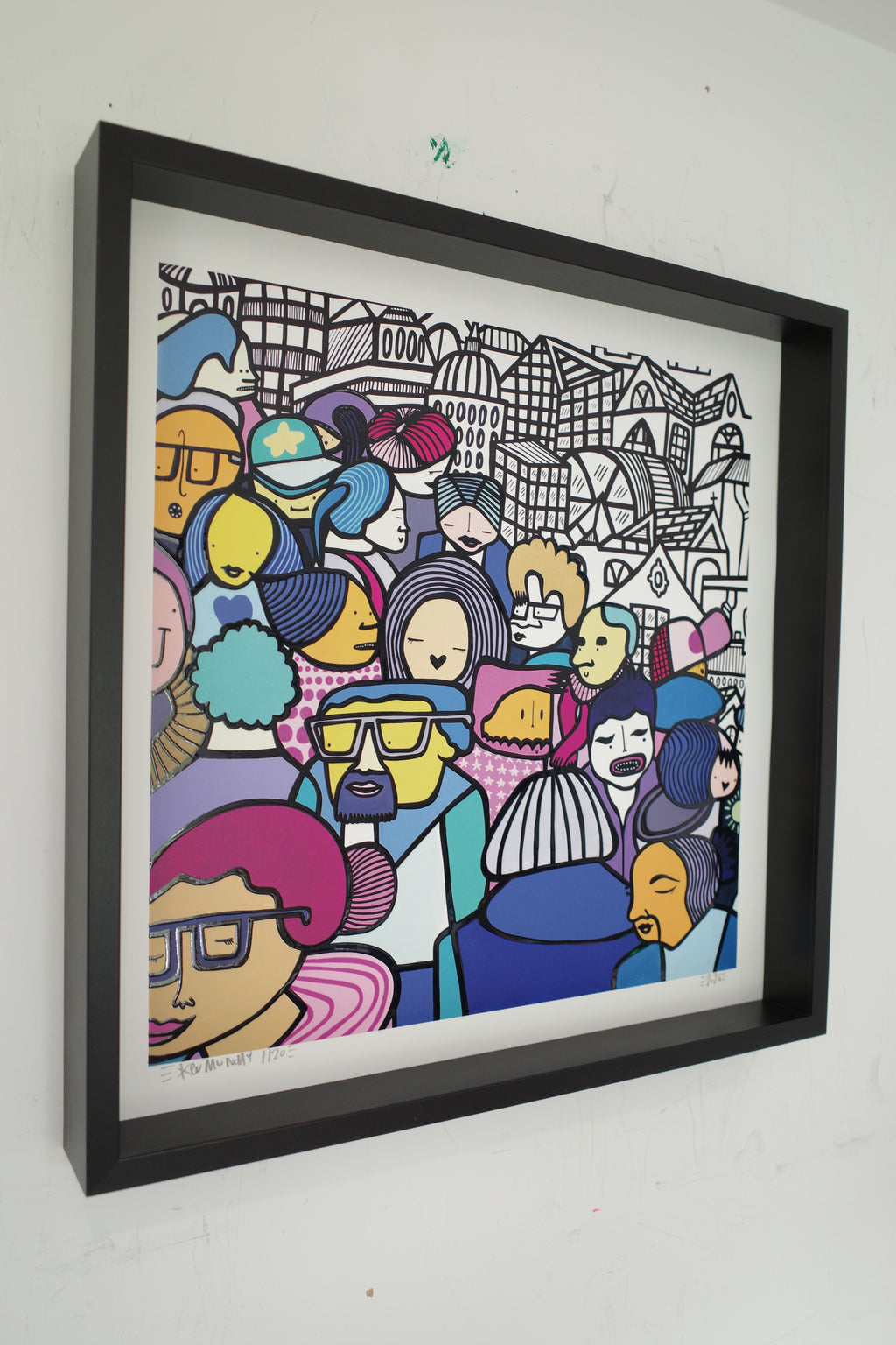 Happy To Be Here - Textured Giclee Print