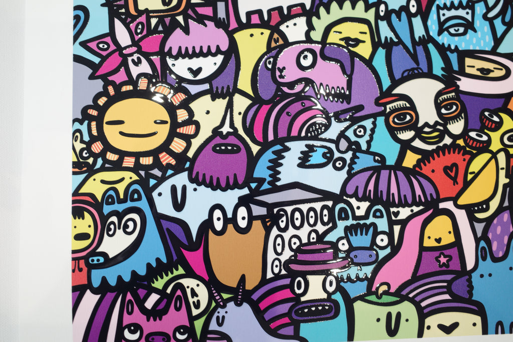 Big Night Out - Textured Giclee Print