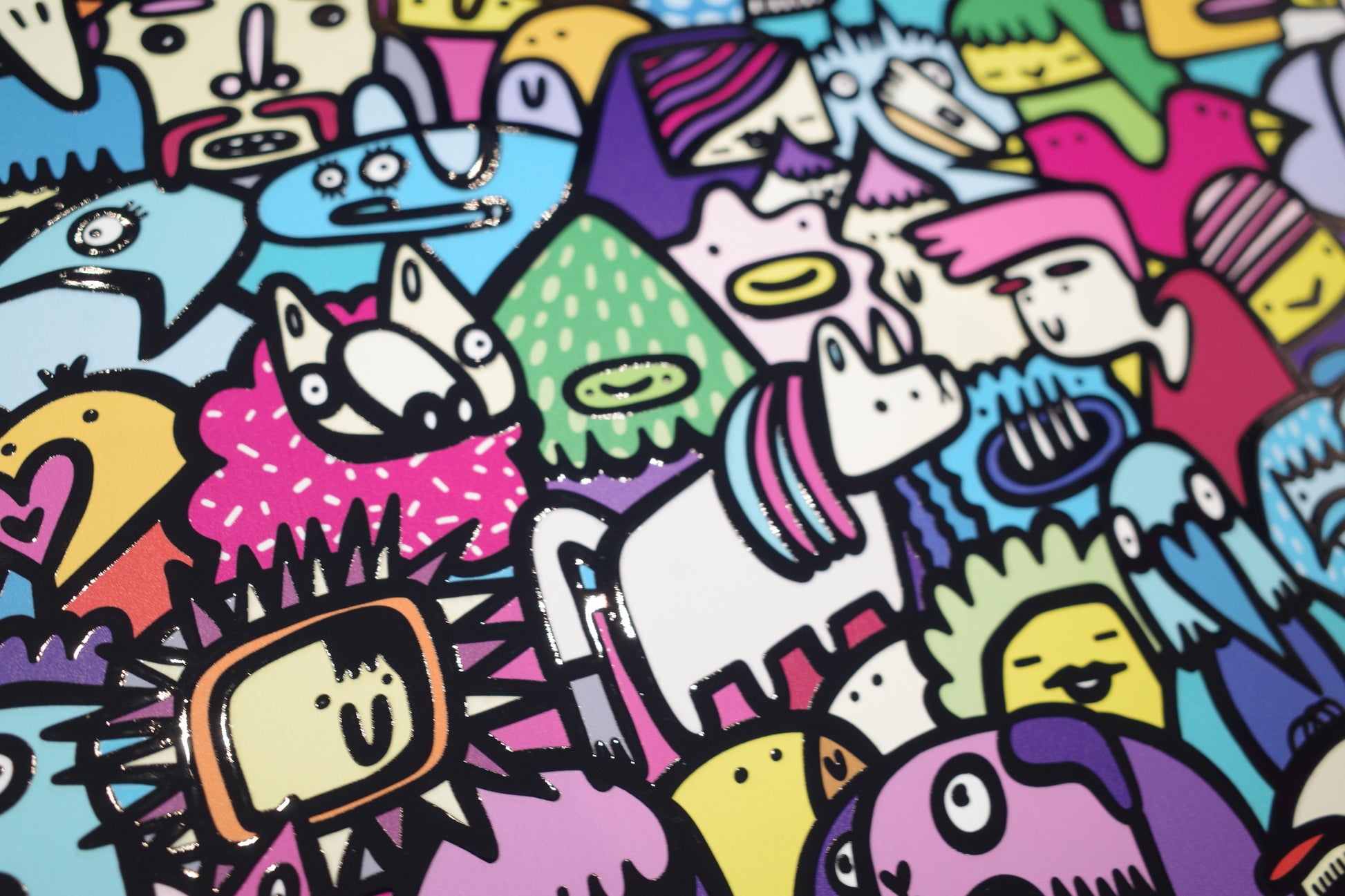 Big Night Out - Textured Giclee Print