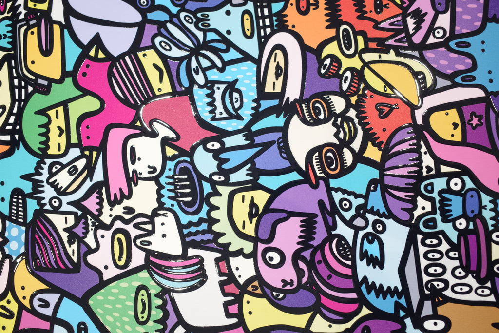 Big Night Out - Textured Giclee Print