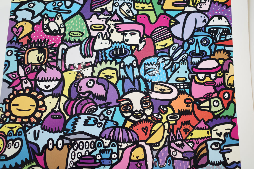 Big Night Out - Textured Giclee Print