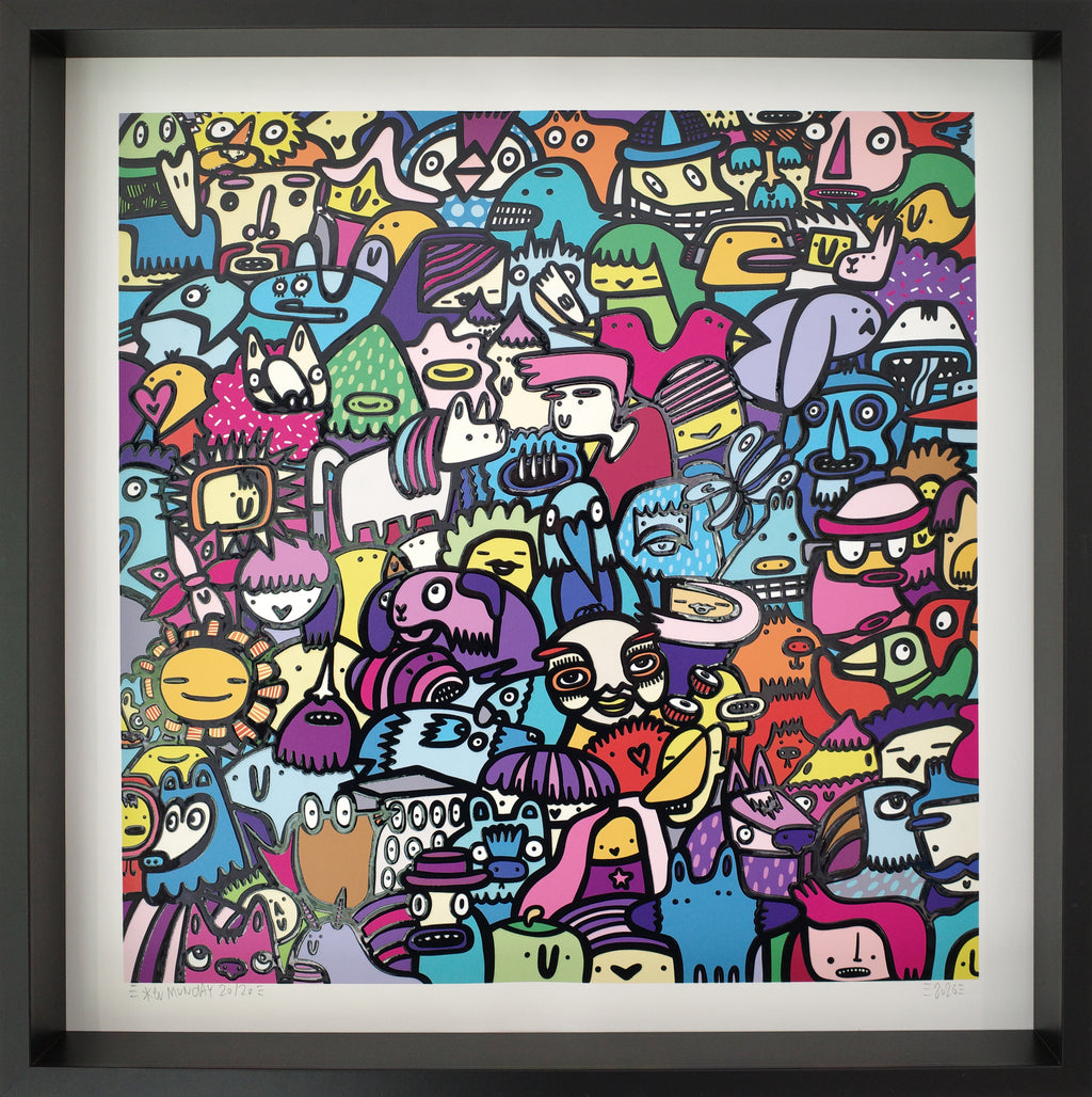 Big Night Out - Textured Giclee Print