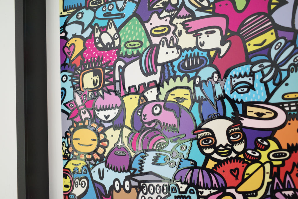 Big Night Out - Textured Giclee Print