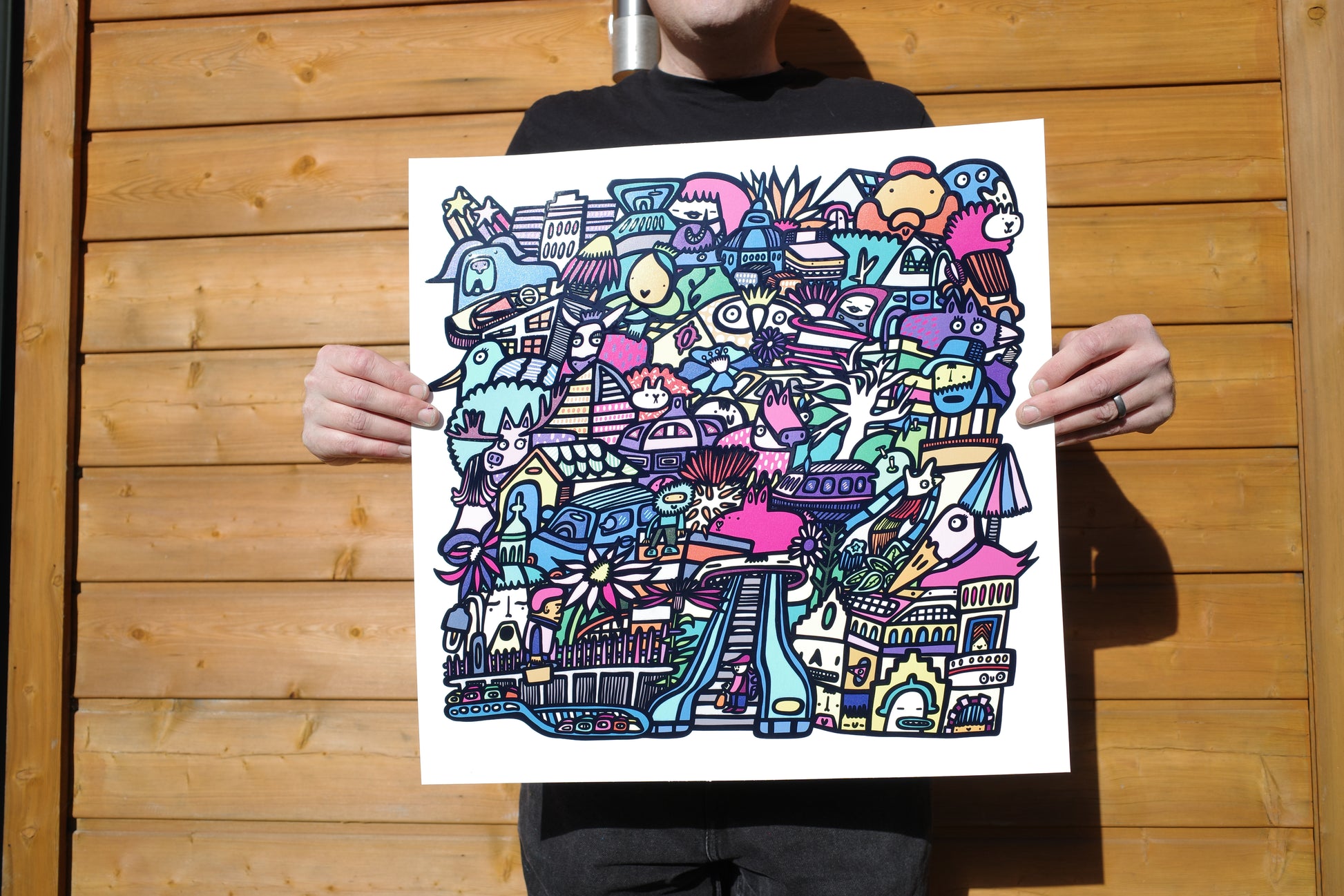 There and Back - Textured Giclee Print