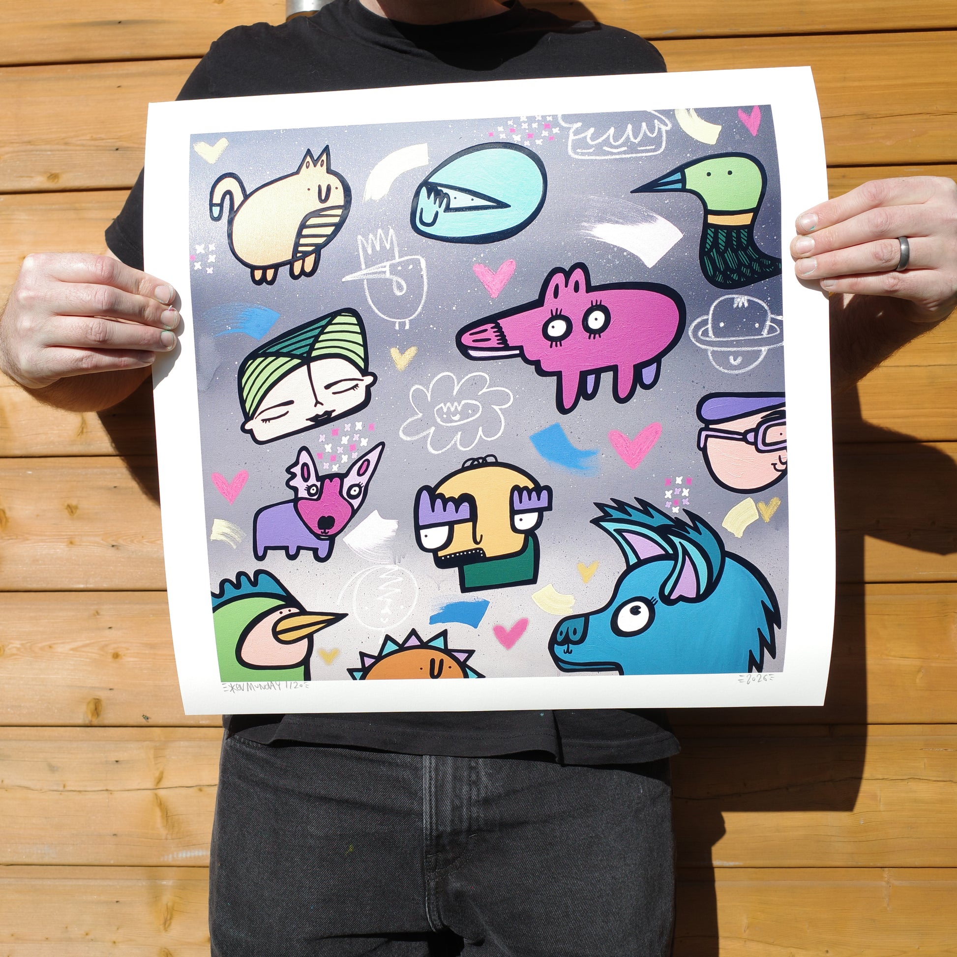 Colour Storm - Textured Giclee Print