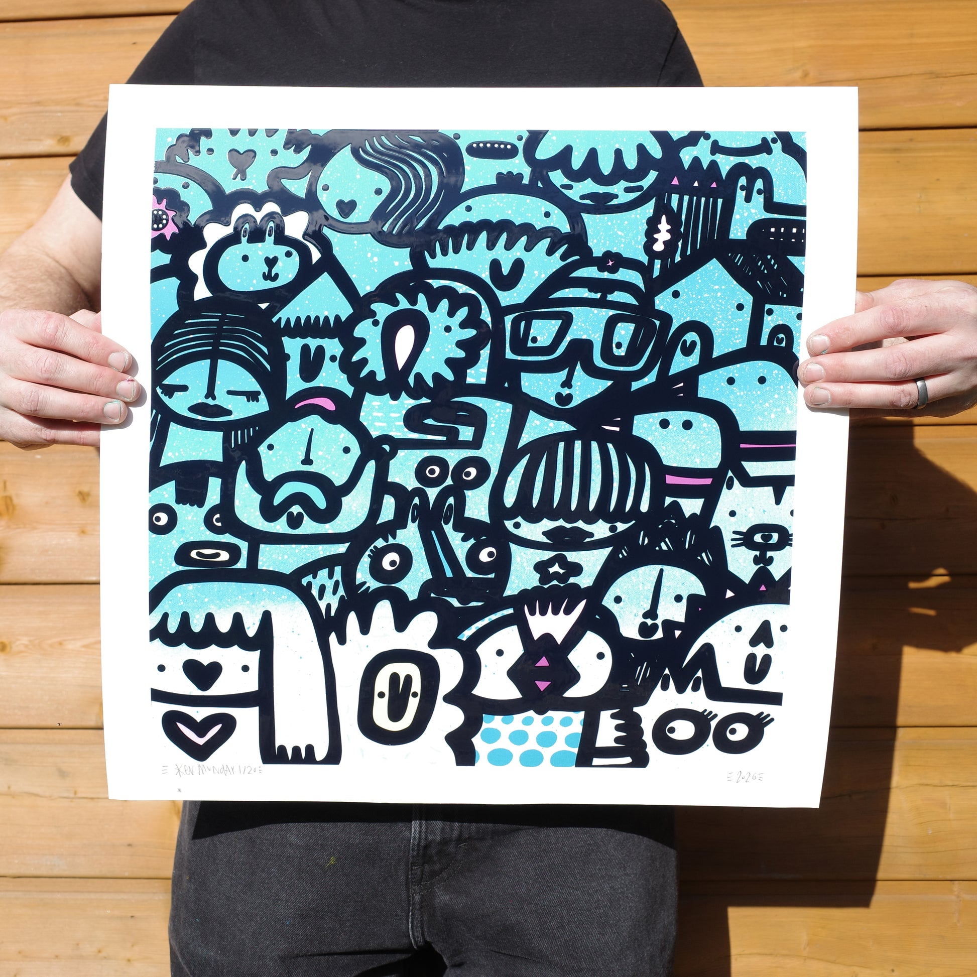 Fade Out - Textured Giclee Print