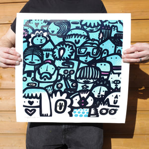 Fade Out - Textured Giclee Print