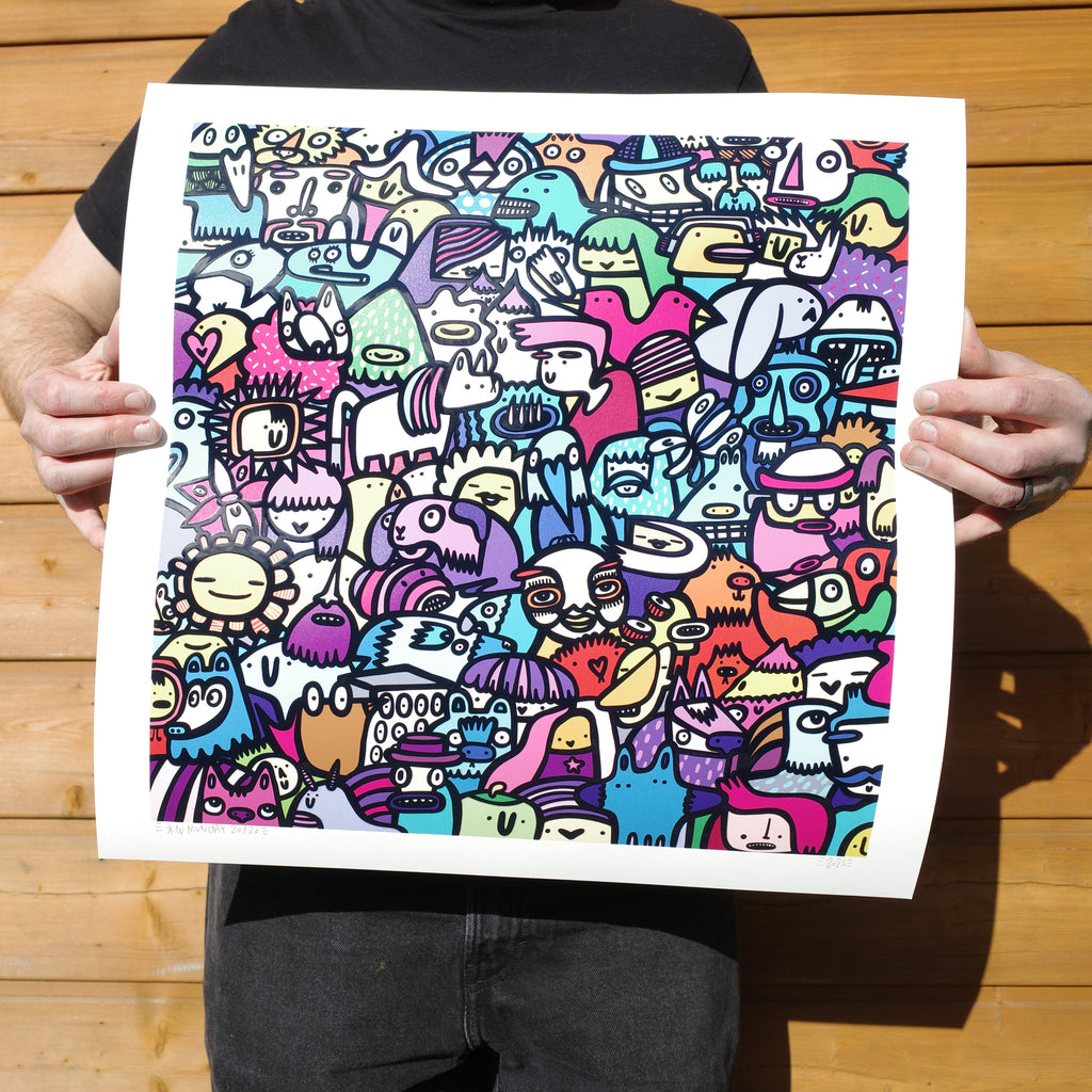 Big Night Out - Textured Giclee Print