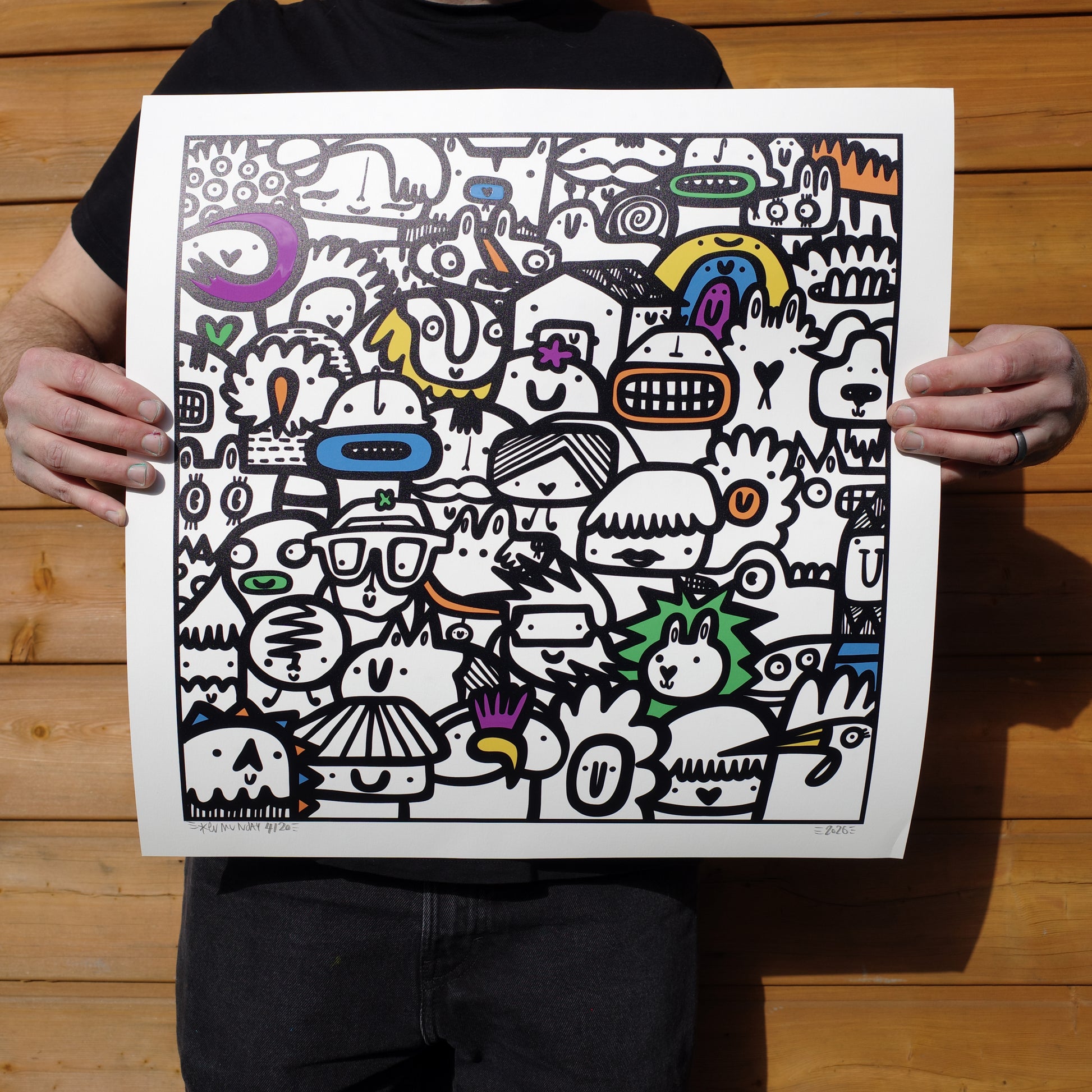 Paint The Town- Textured Giclee Print