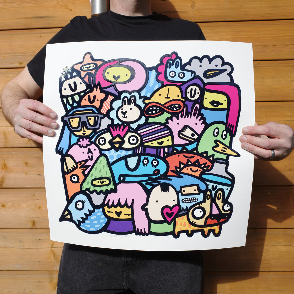 My Bubble- Textured Giclee Print