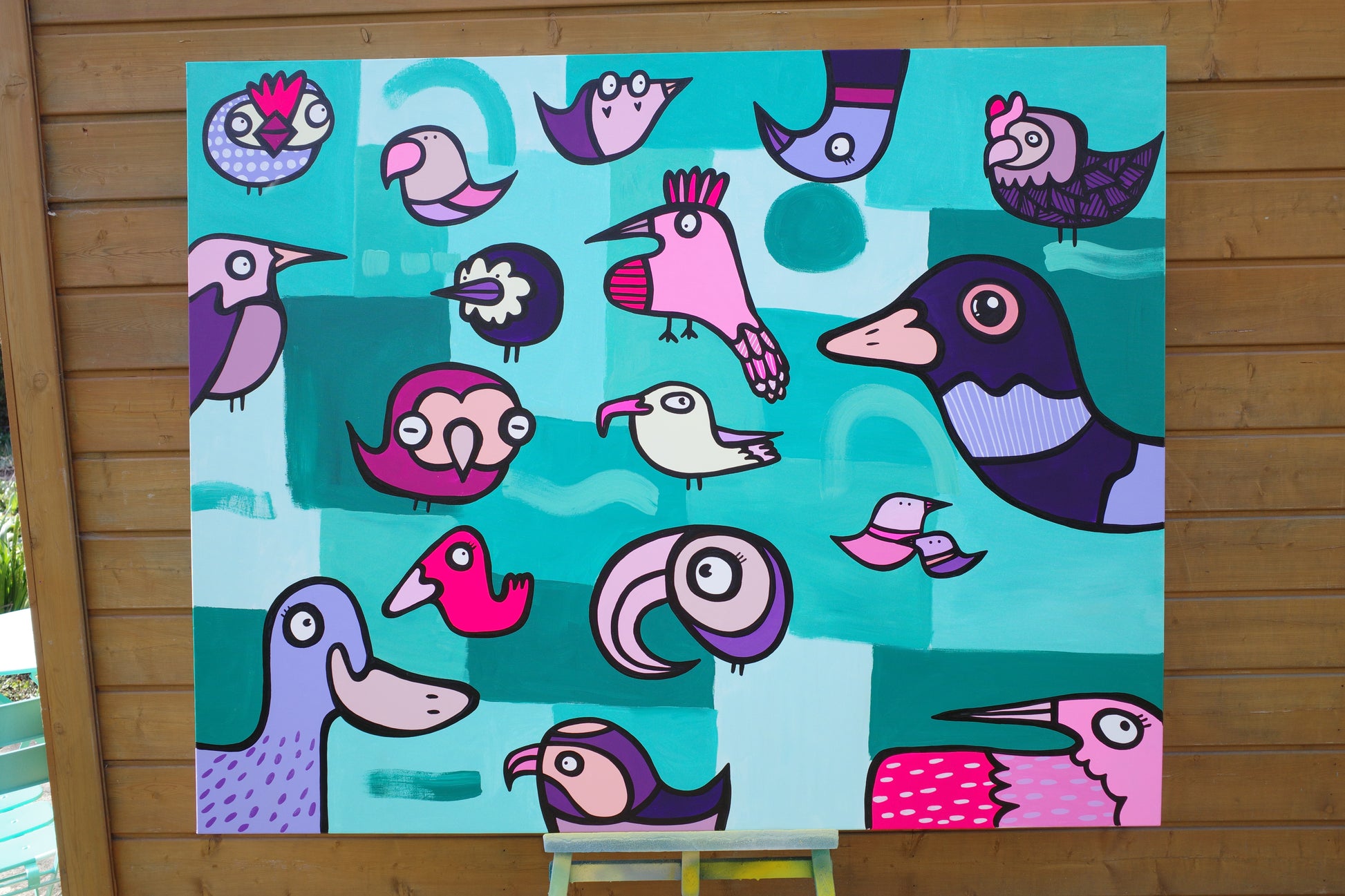 Harmonious Birds - Original painting
