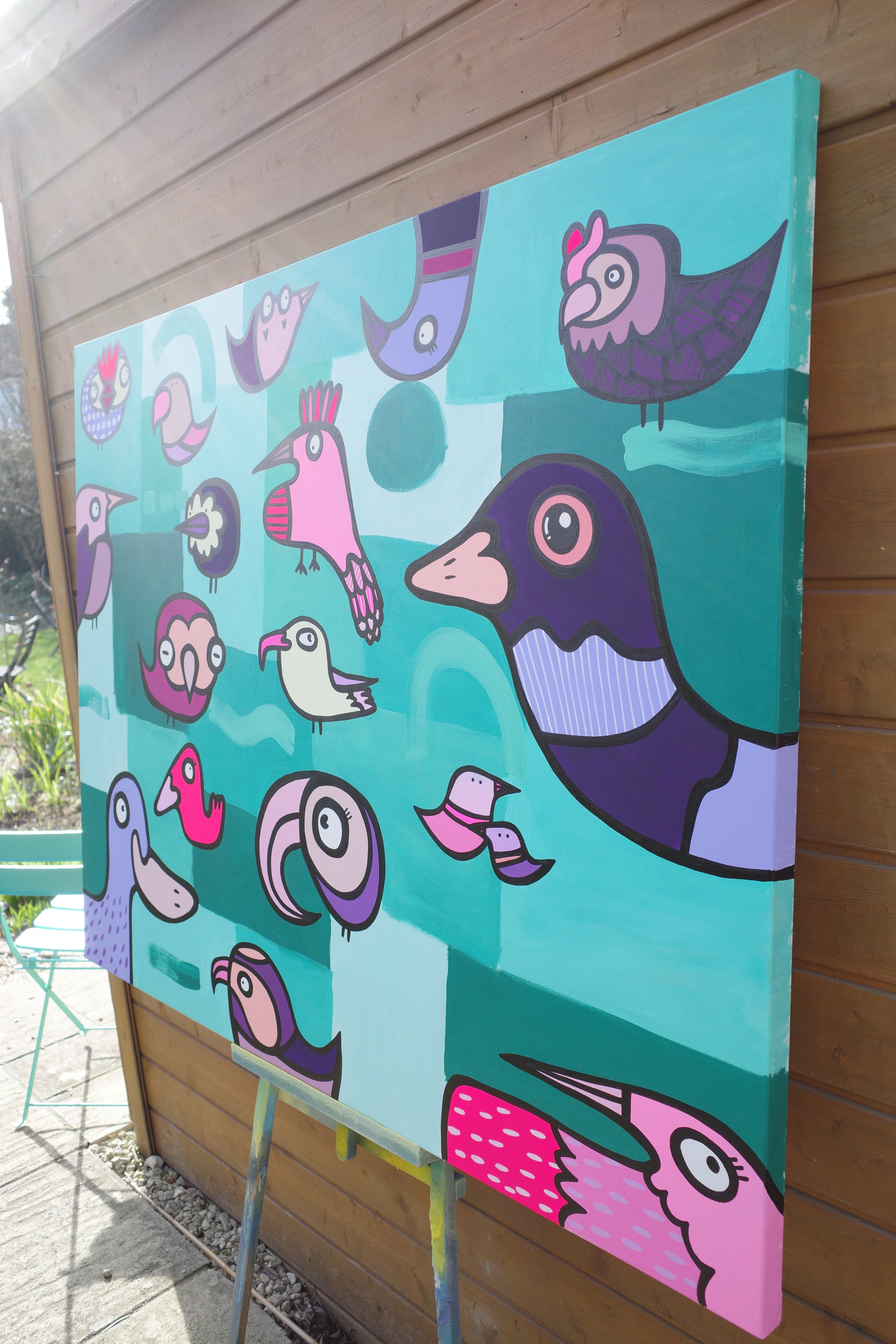 Harmonious Birds - Original painting