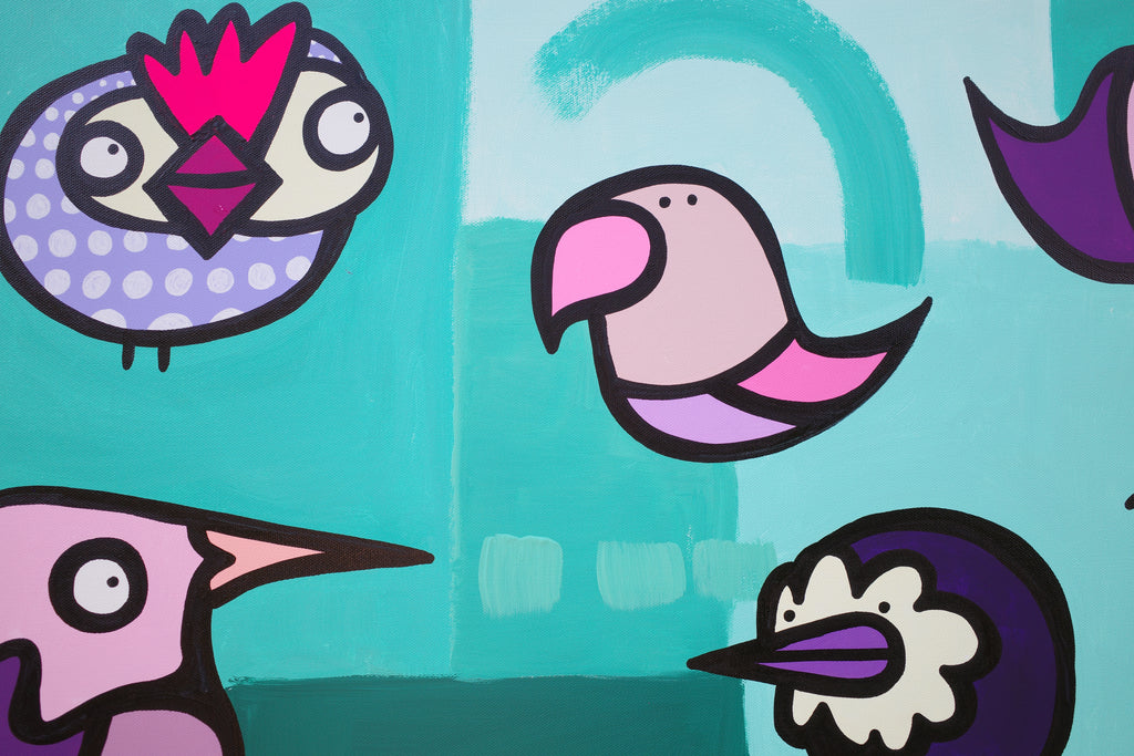 Harmonious Birds - Original painting