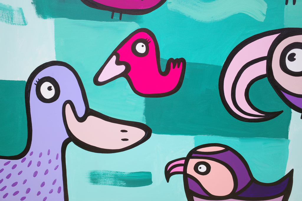 Harmonious Birds - Original painting