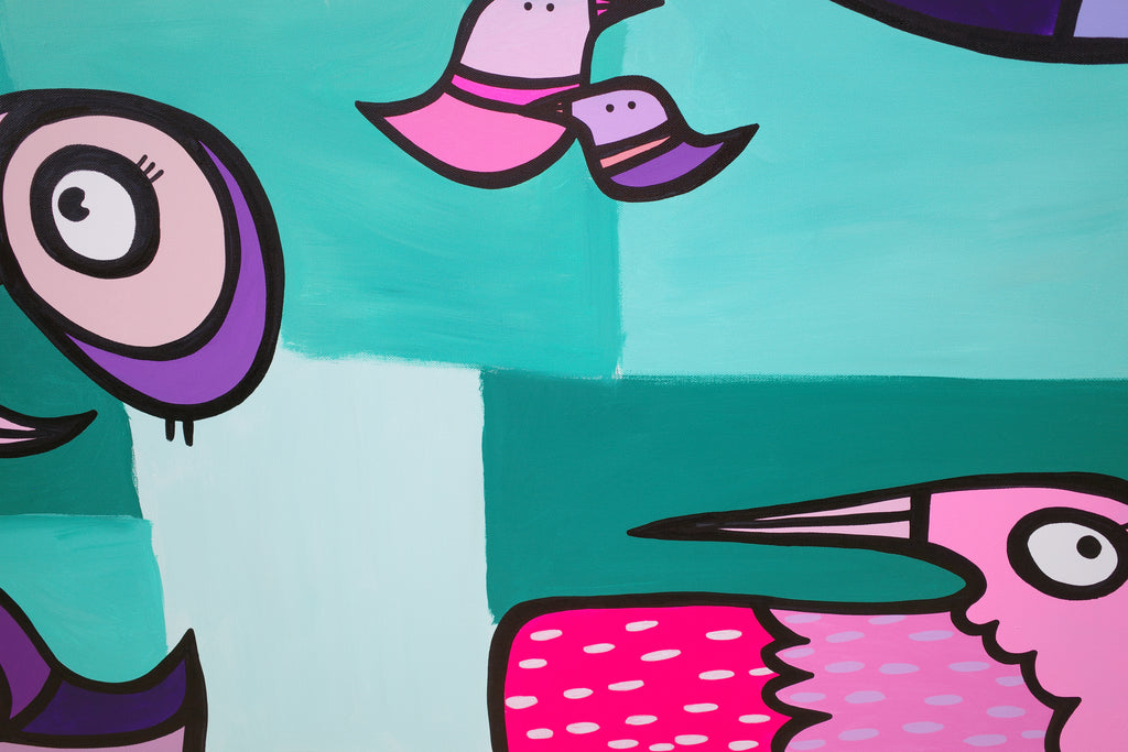 Harmonious Birds - Original painting