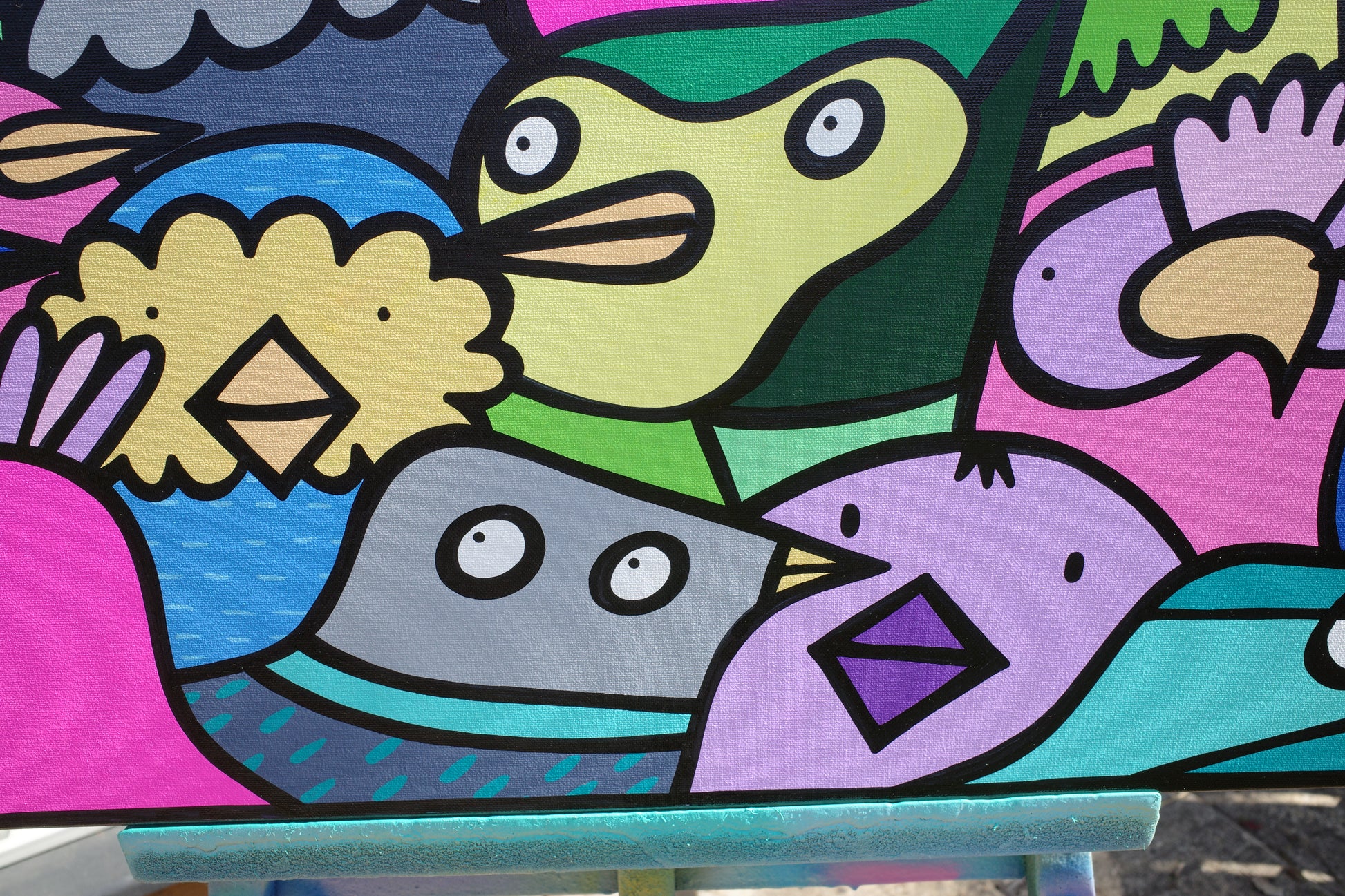Cheerful Flock - Original Painting