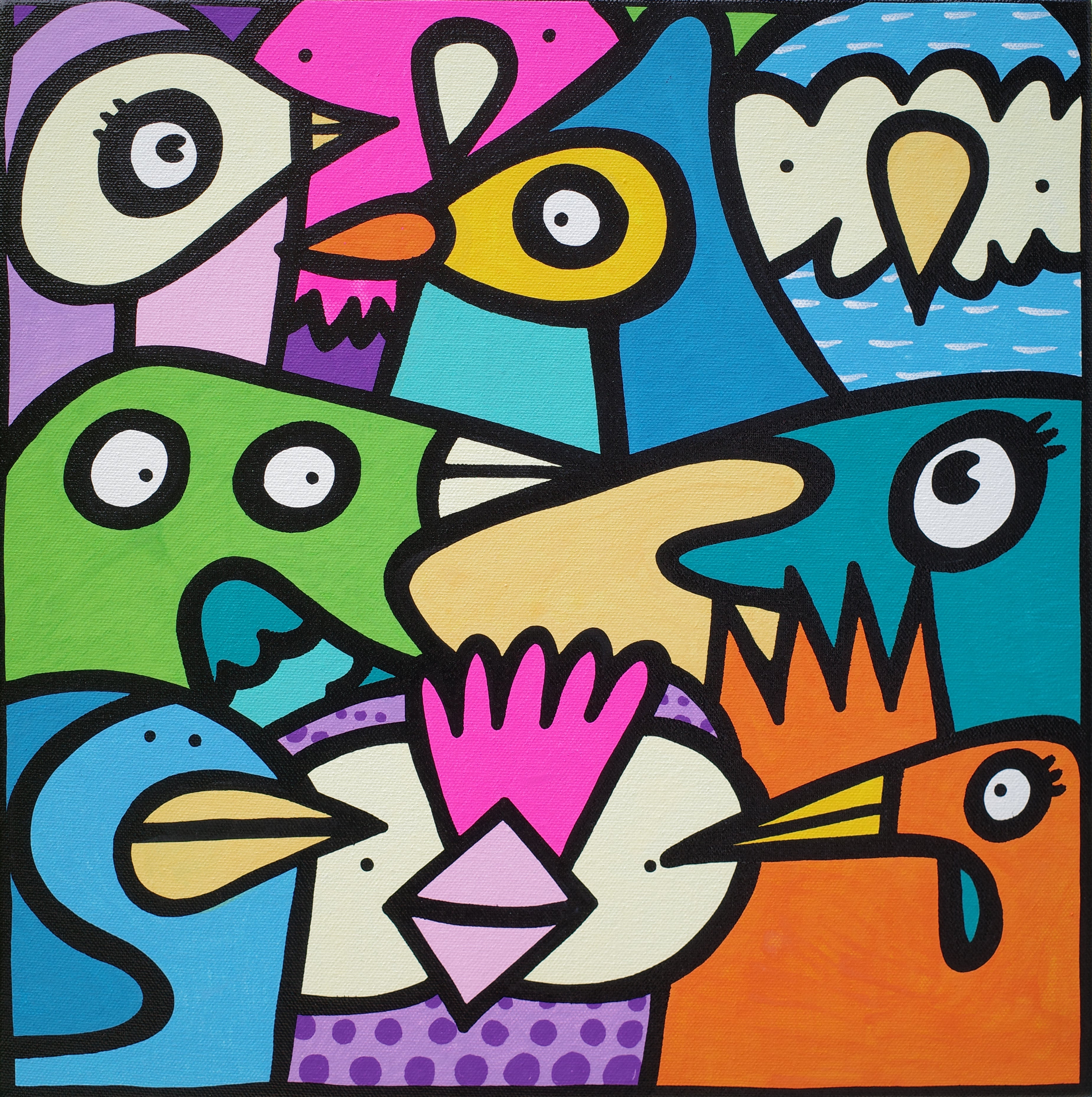 Fluttering Flock - Original Painting