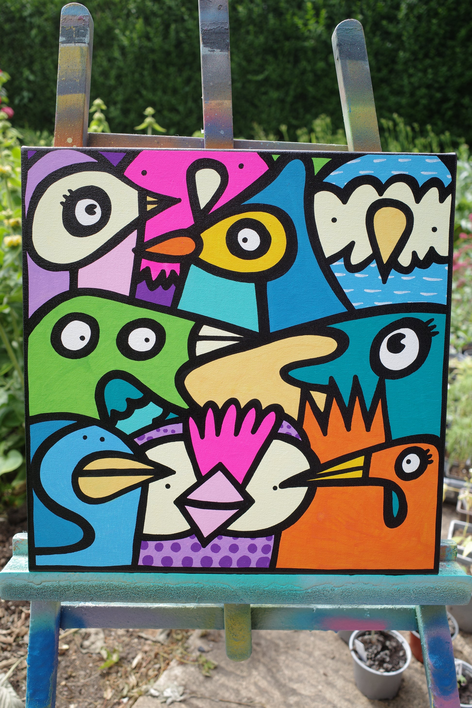 Fluttering Flock - Original Painting