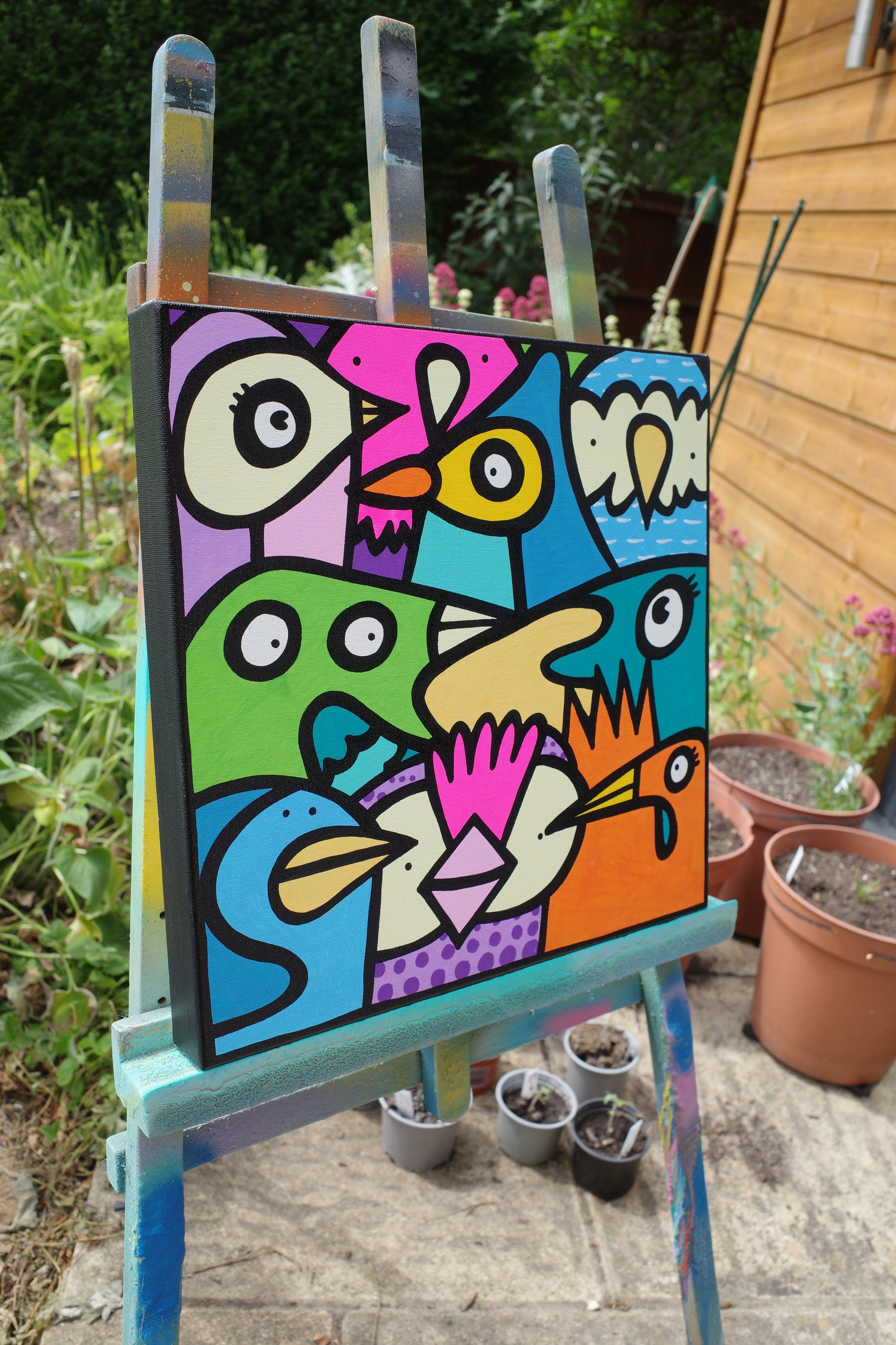 Fluttering Flock - Original Painting