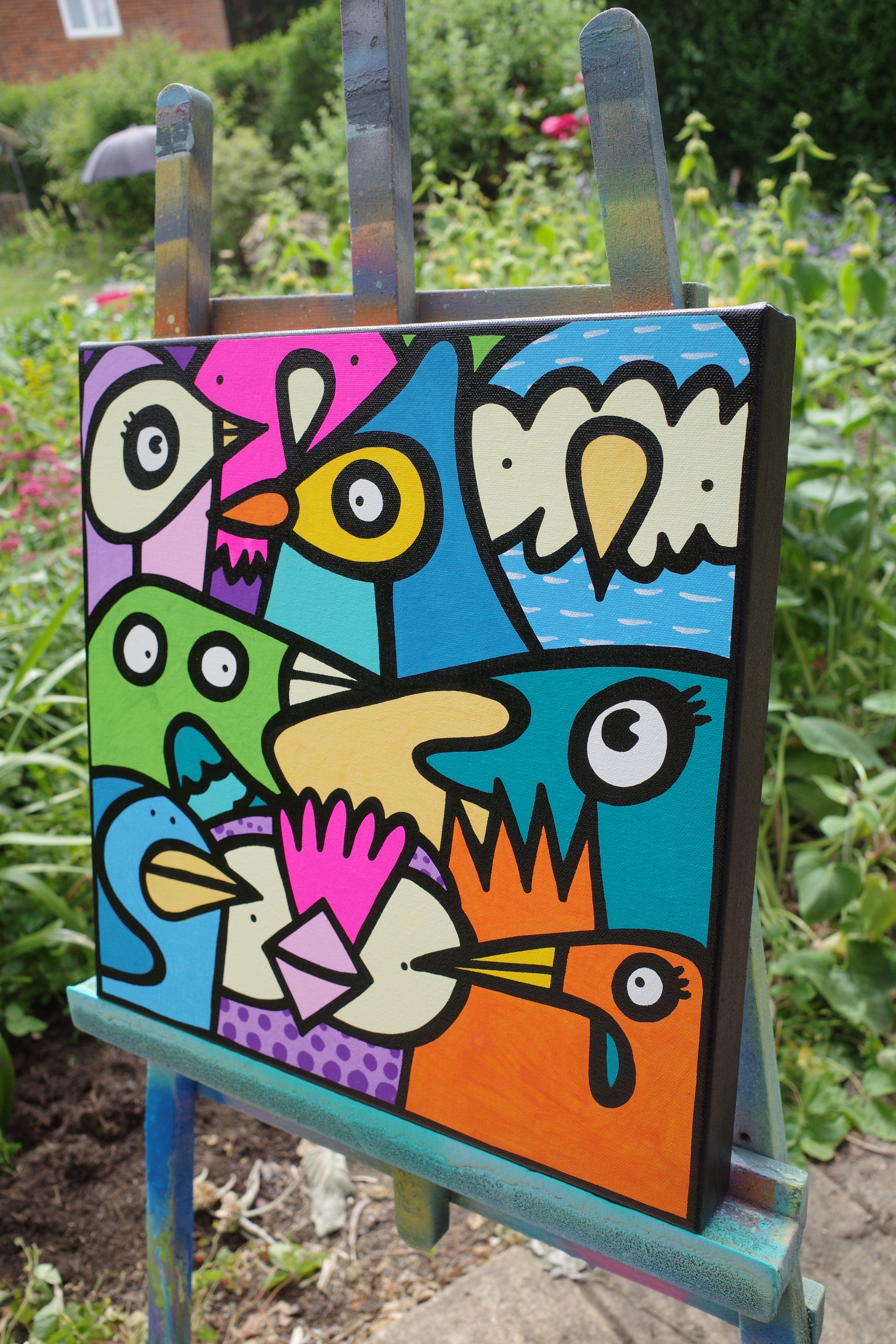 Fluttering Flock - Original Painting