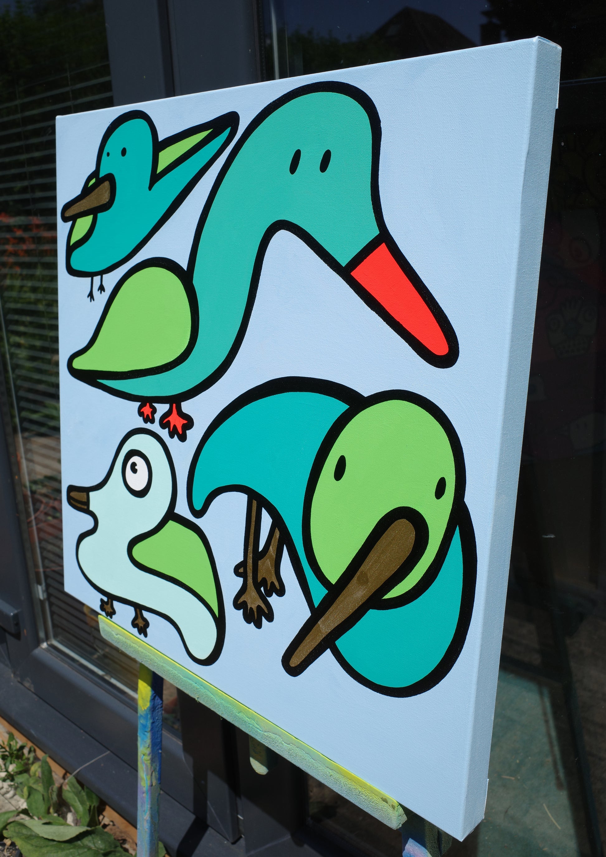 Four Ducks - Original Painting