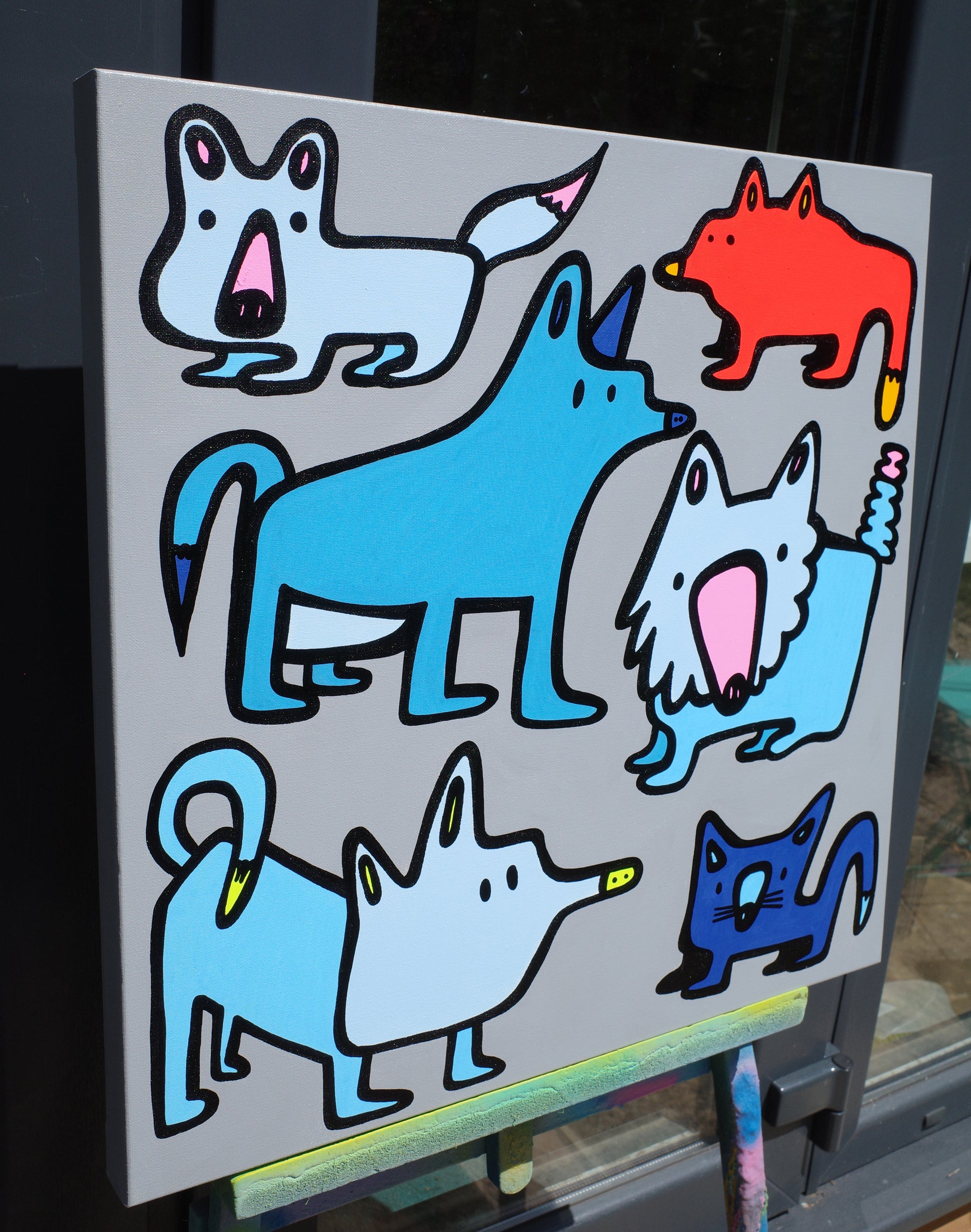 Six Foxes - Original Painting