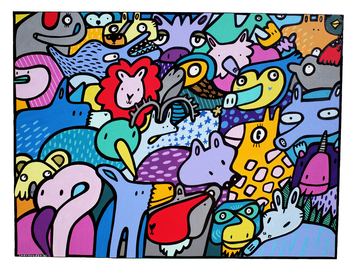 Serene Menagerie - Original Painting