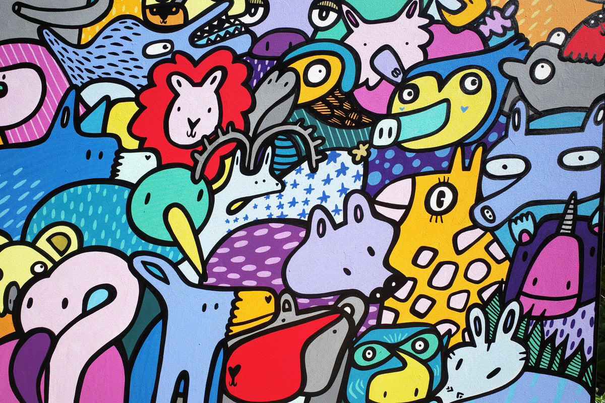 Serene Menagerie - Original Painting